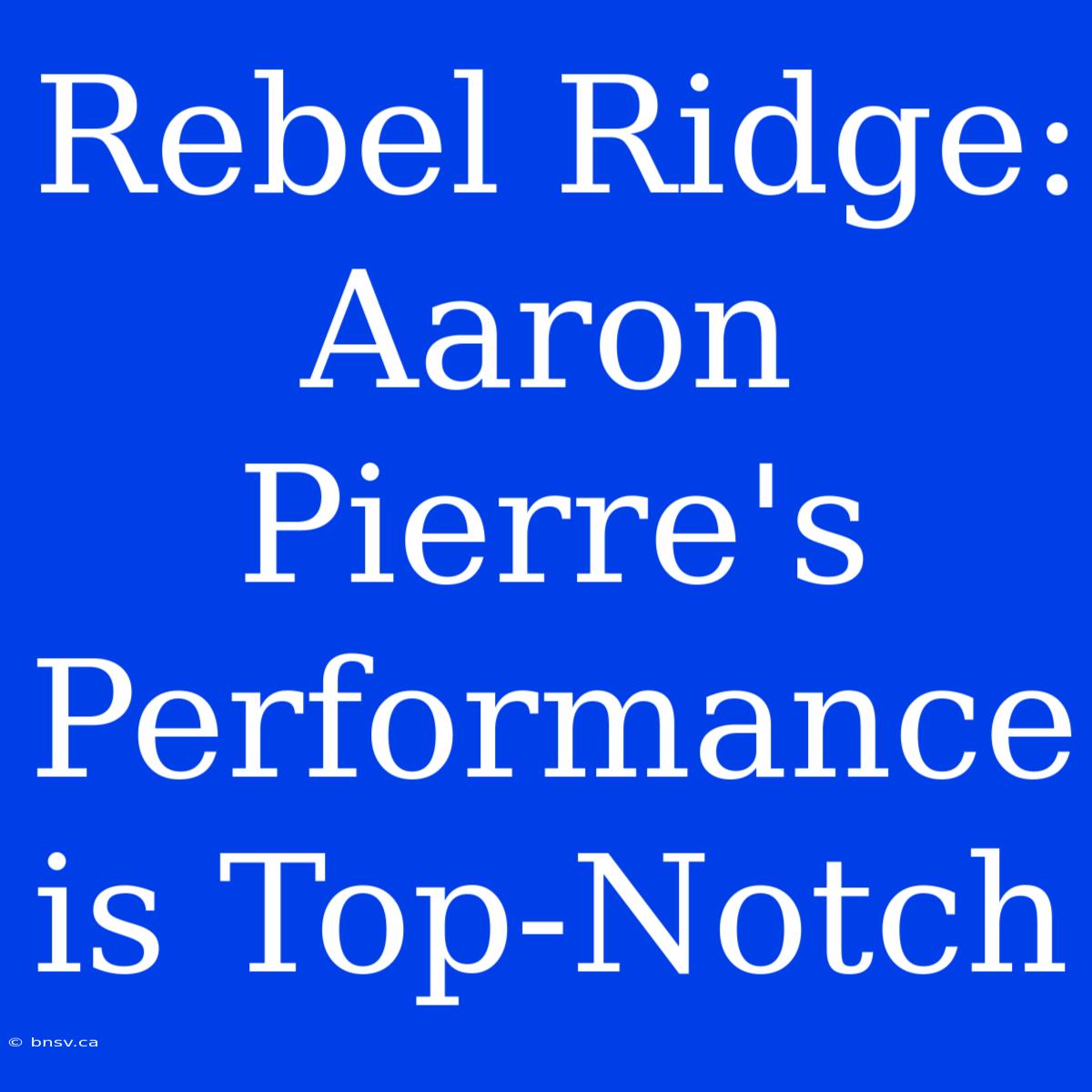 Rebel Ridge: Aaron Pierre's Performance Is Top-Notch