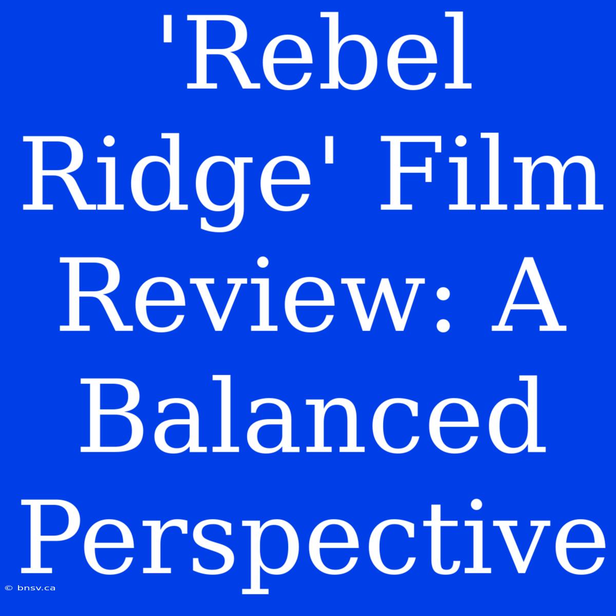 'Rebel Ridge' Film Review: A Balanced Perspective