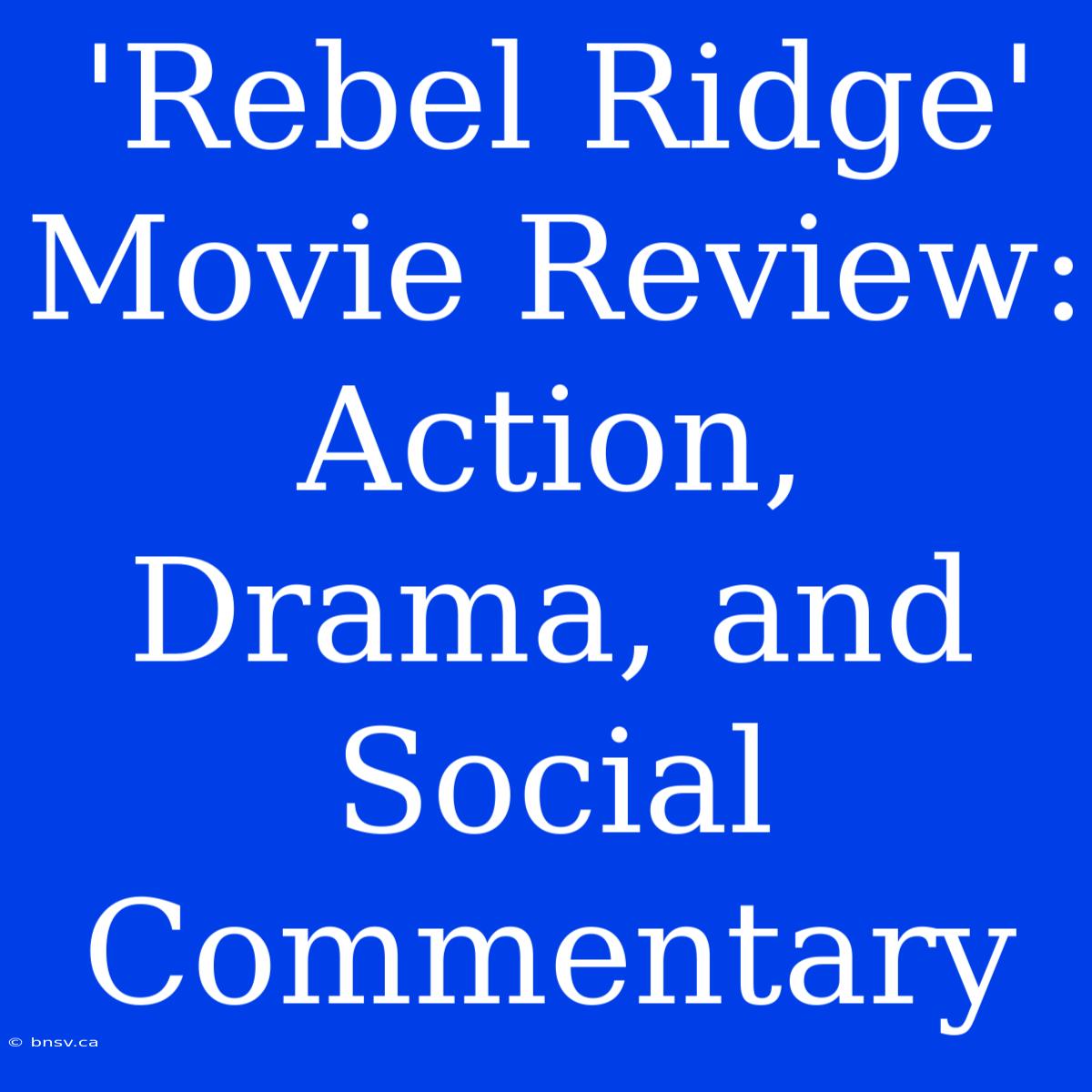 'Rebel Ridge' Movie Review: Action, Drama, And Social Commentary