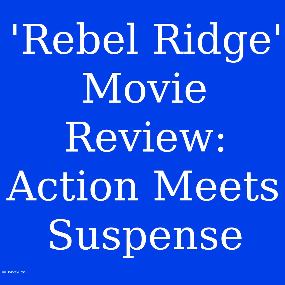 'Rebel Ridge' Movie Review: Action Meets Suspense