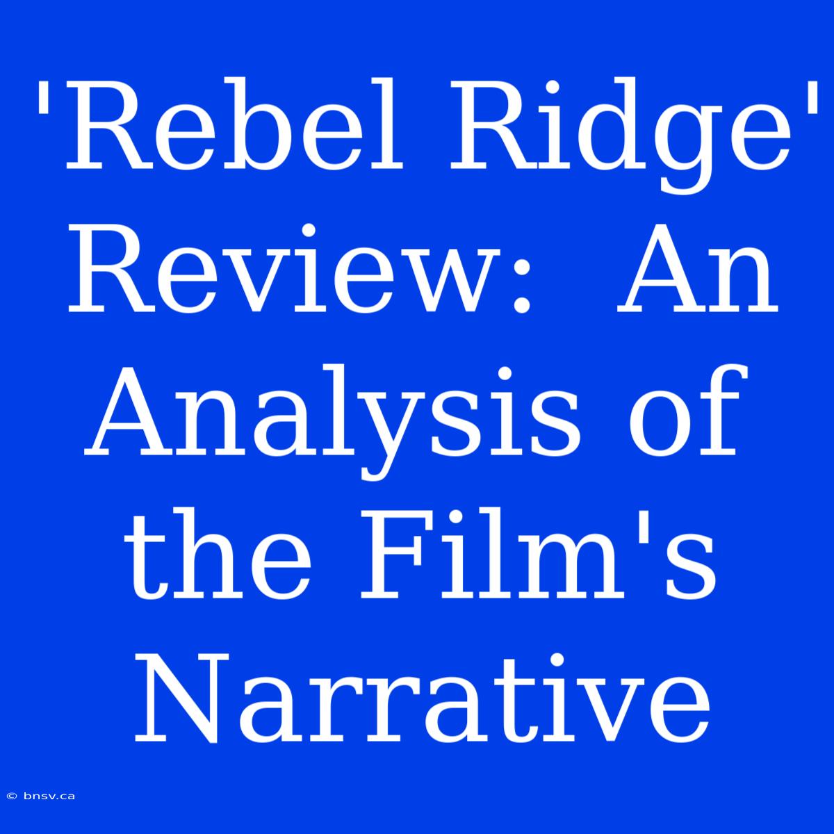 'Rebel Ridge' Review:  An Analysis Of The Film's Narrative