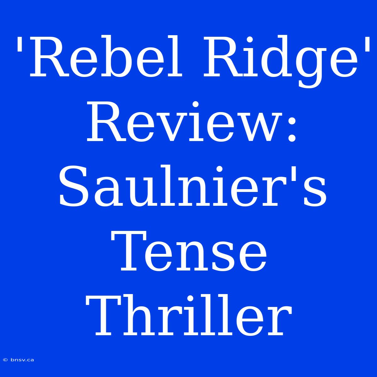 'Rebel Ridge' Review: Saulnier's Tense Thriller