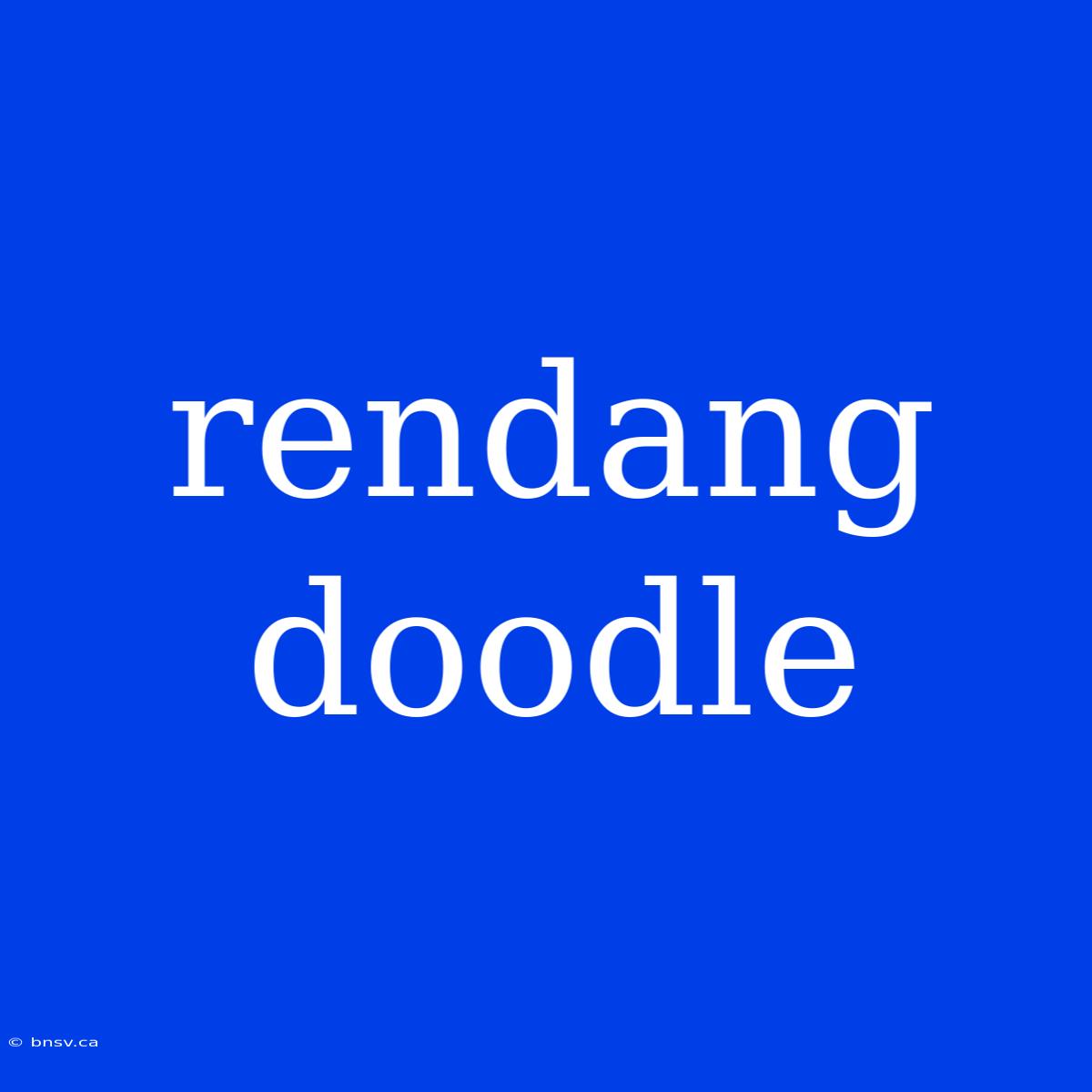 Rendang Doodle