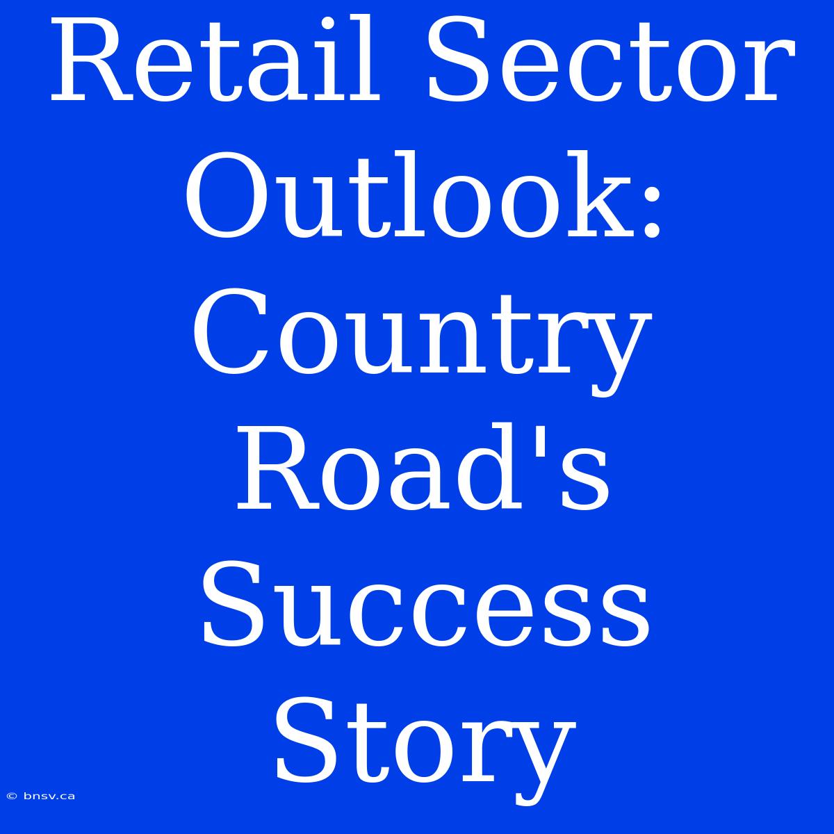 Retail Sector Outlook: Country Road's Success Story