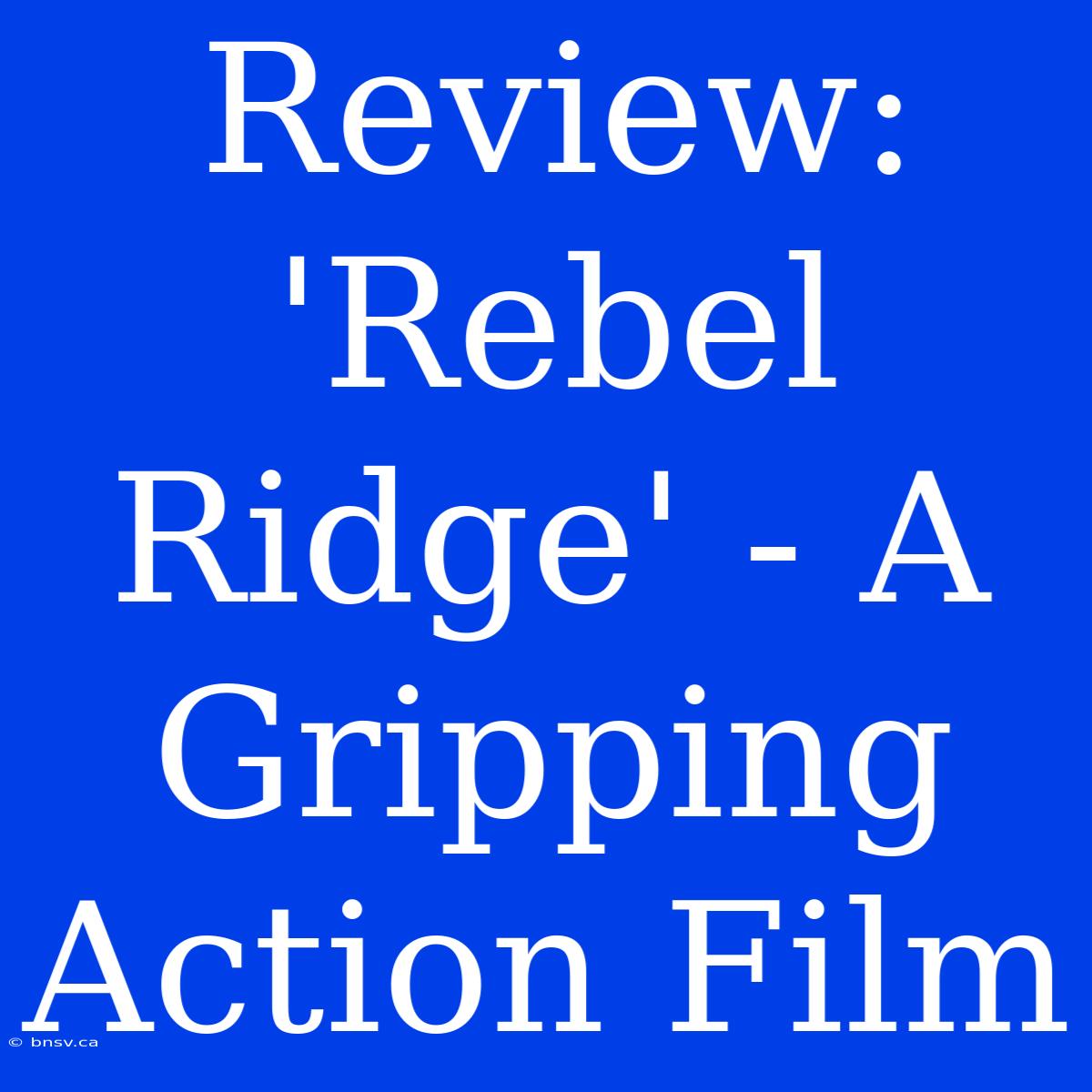 Review: 'Rebel Ridge' - A Gripping Action Film