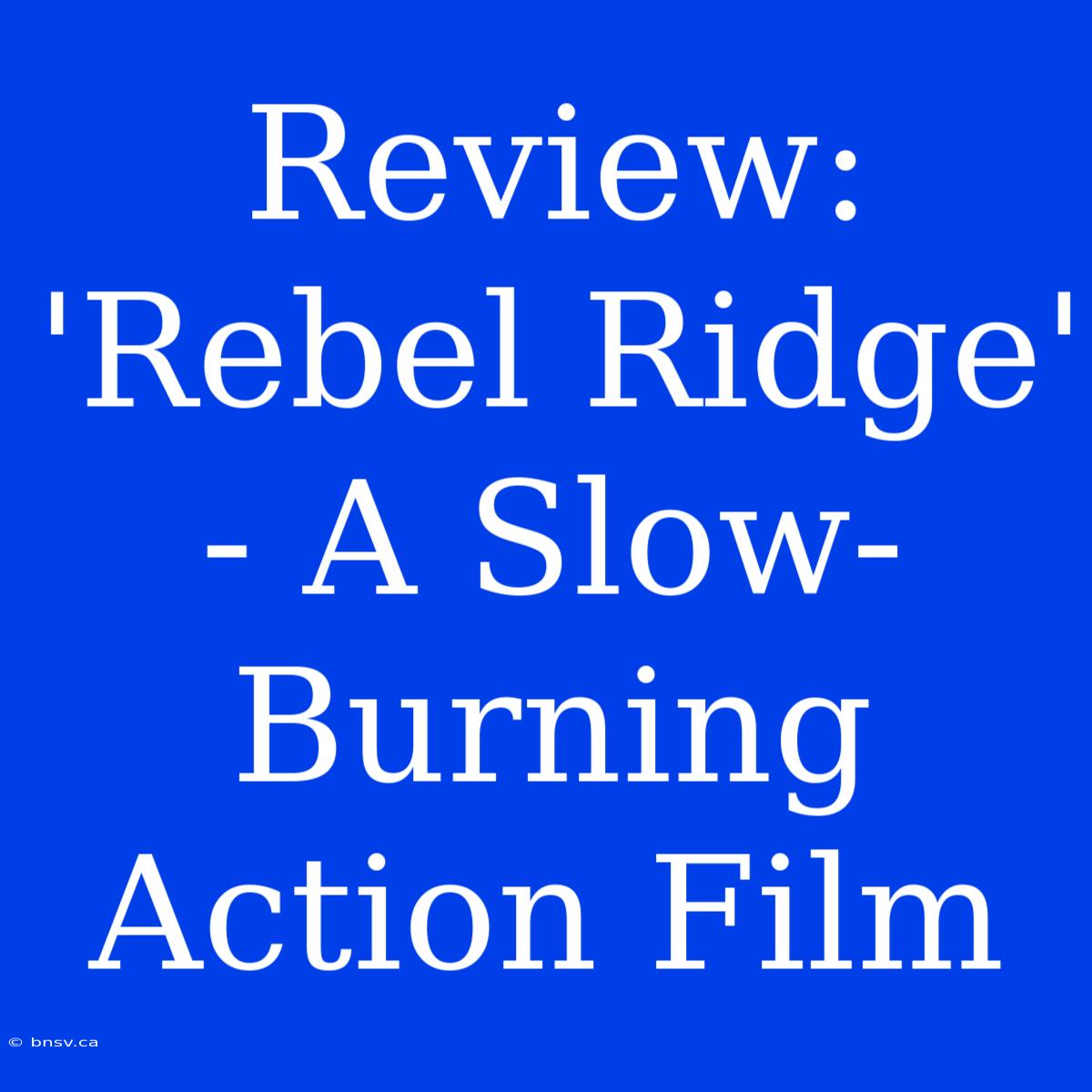 Review: 'Rebel Ridge' - A Slow-Burning Action Film