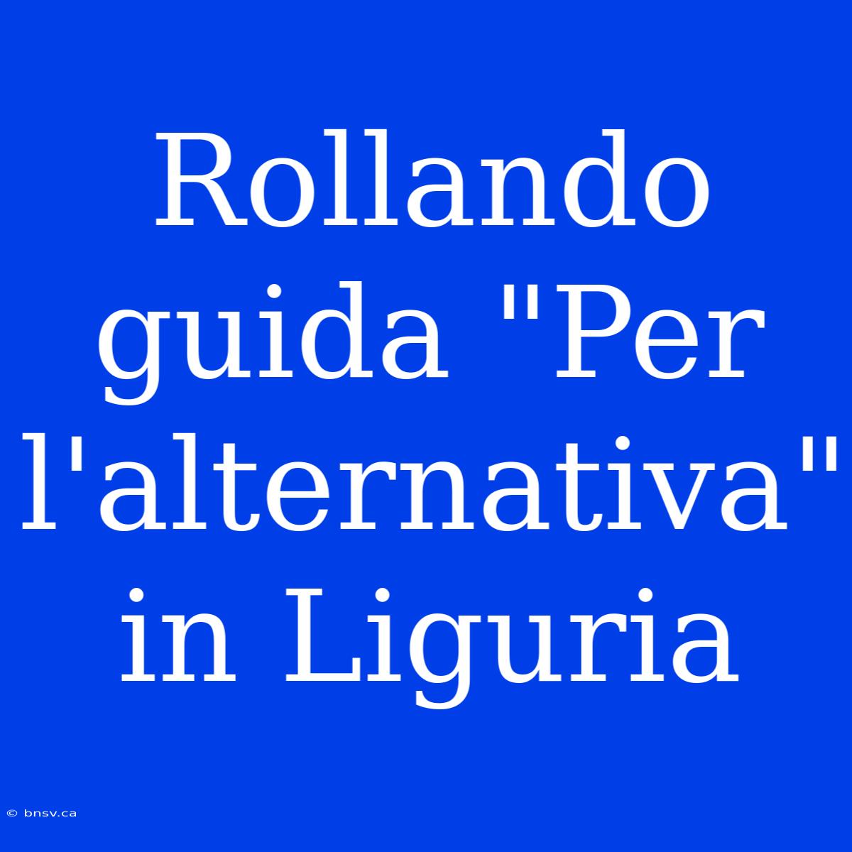 Rollando Guida 