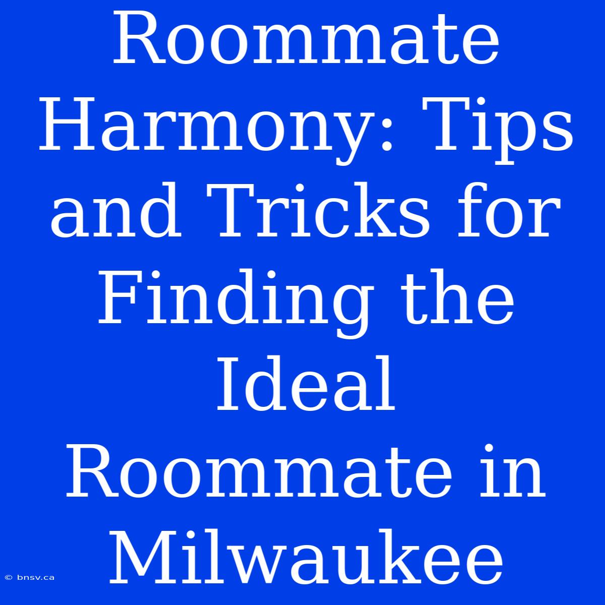 Roommate Harmony: Tips And Tricks For Finding The Ideal Roommate In Milwaukee