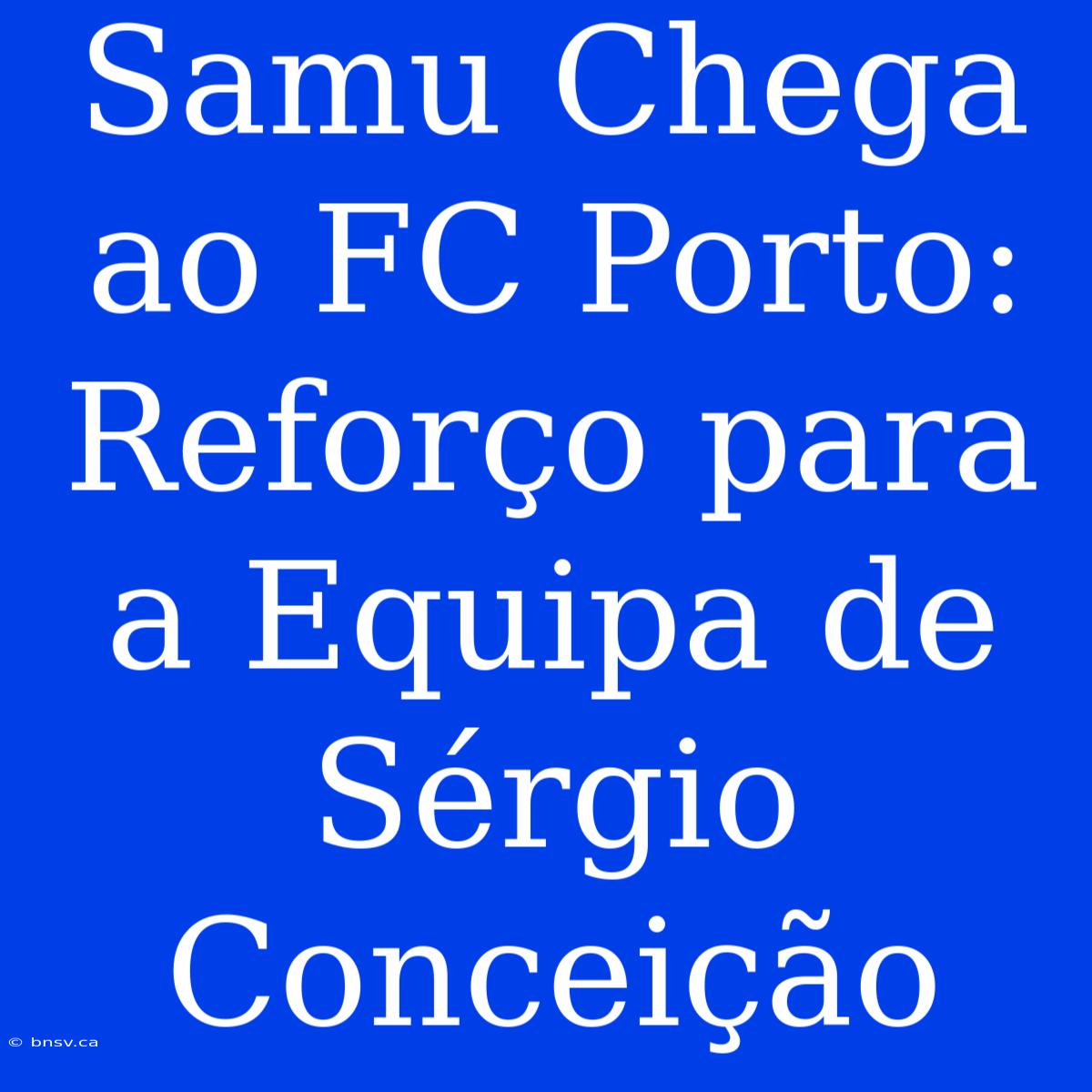 Samu Chega Ao FC Porto: Reforço Para A Equipa De Sérgio Conceição