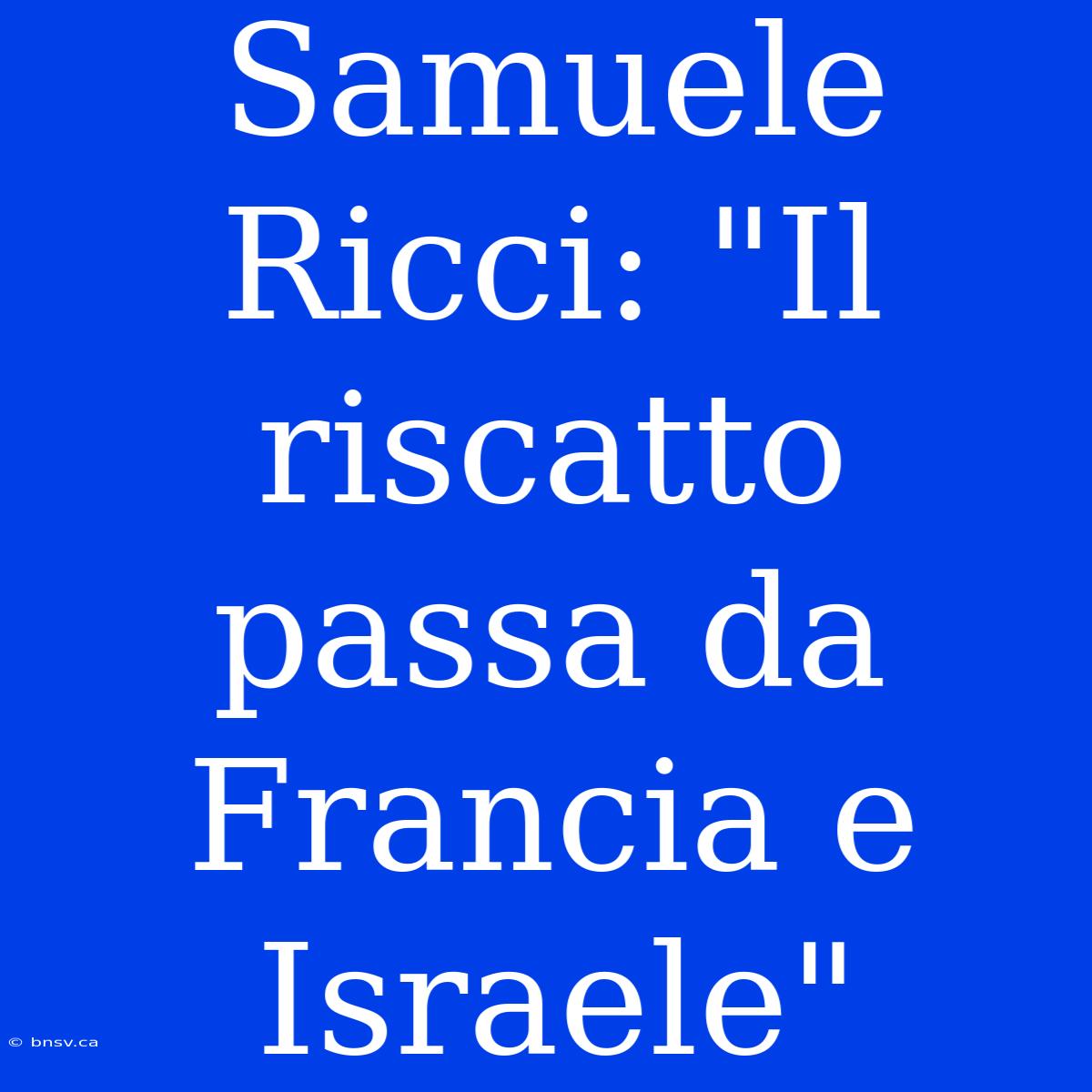 Samuele Ricci: 