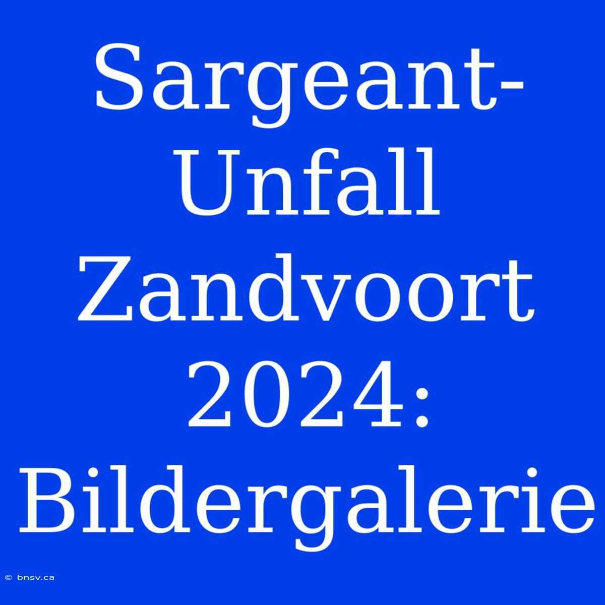 Sargeant-Unfall Zandvoort 2024: Bildergalerie