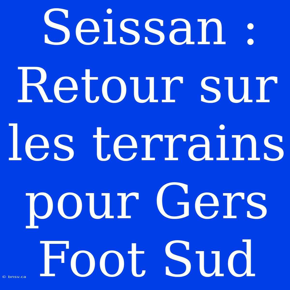 Seissan : Retour Sur Les Terrains Pour Gers Foot Sud