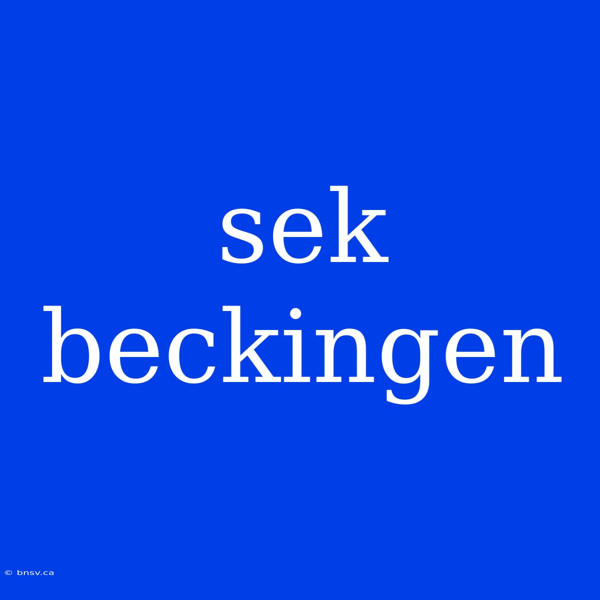 Sek Beckingen