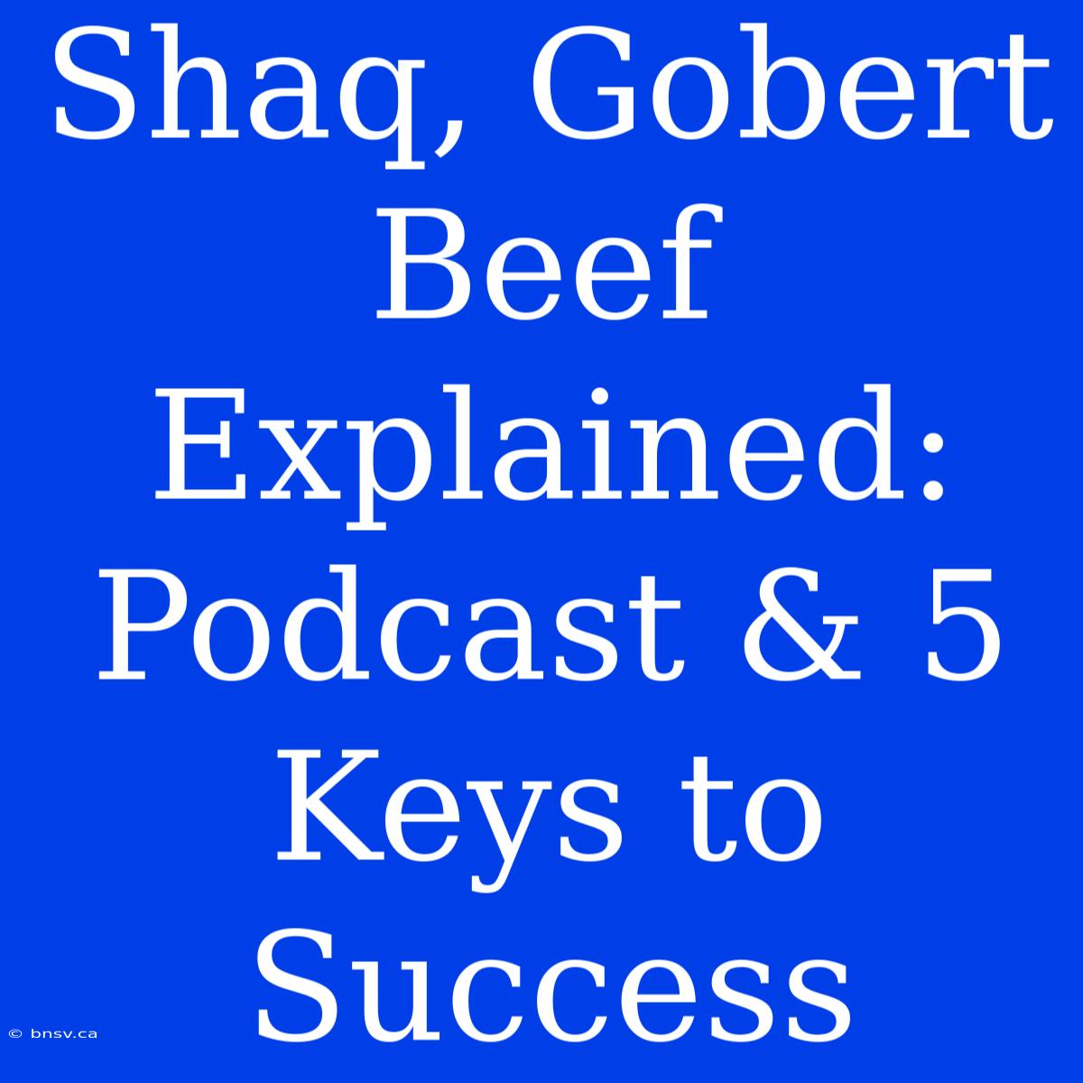 Shaq, Gobert Beef Explained: Podcast & 5 Keys To Success