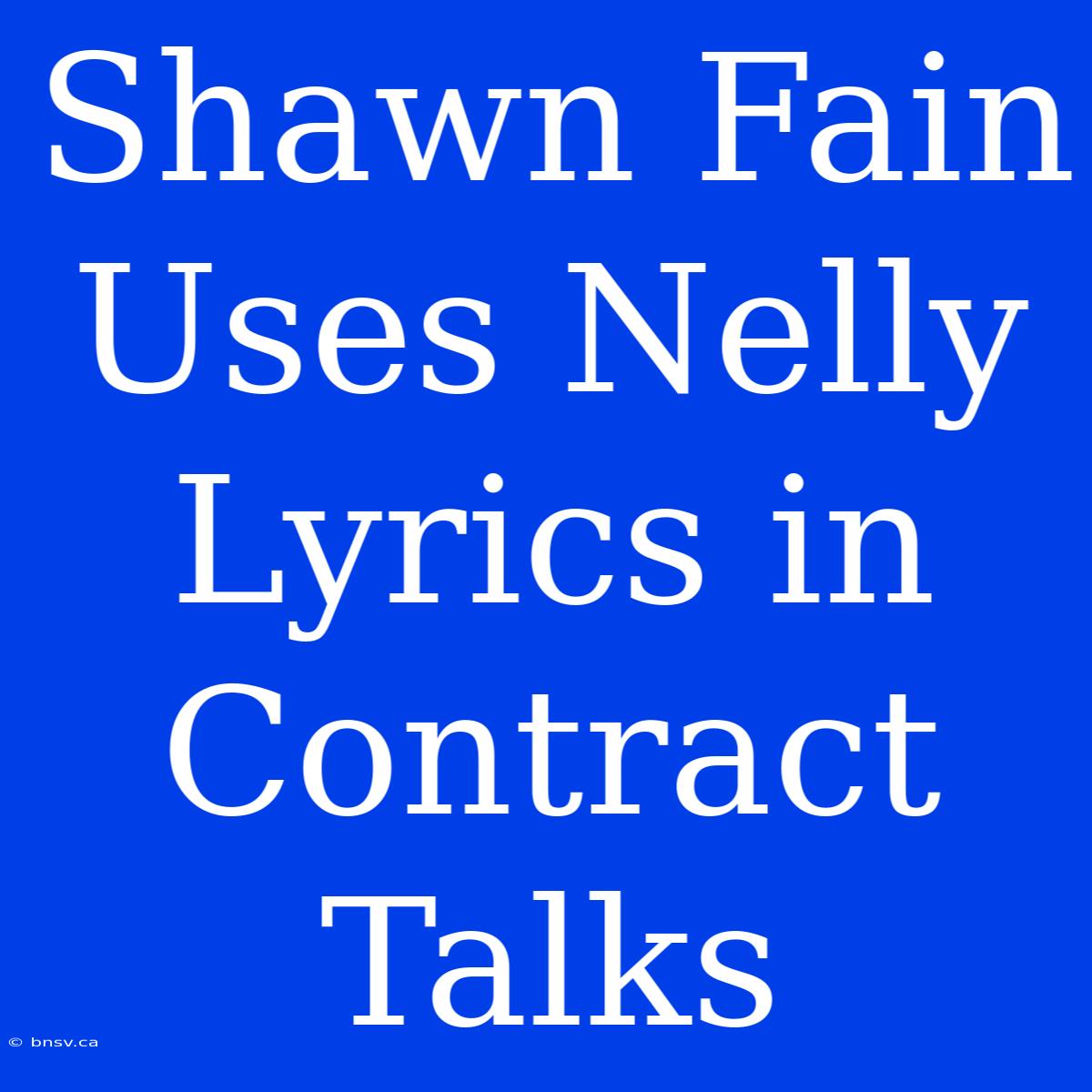 Shawn Fain Uses Nelly Lyrics In Contract Talks