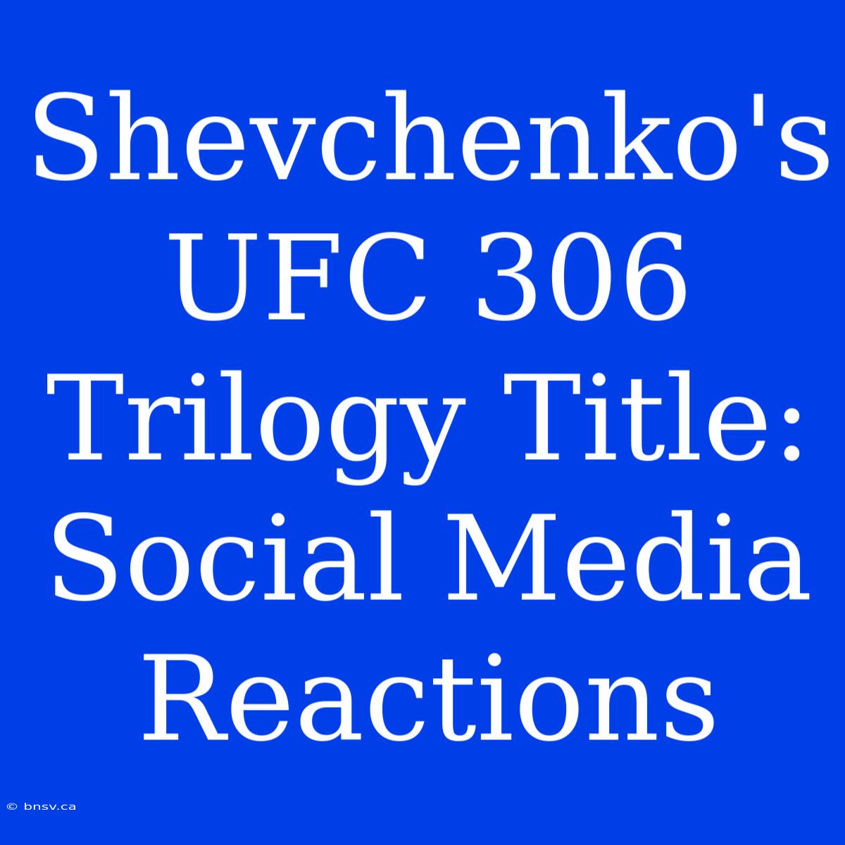 Shevchenko's UFC 306 Trilogy Title: Social Media Reactions