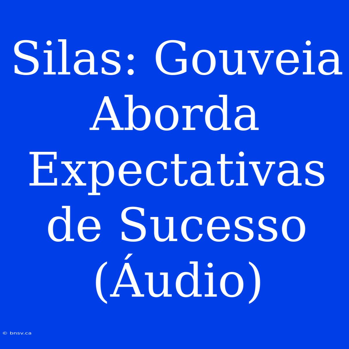 Silas: Gouveia Aborda Expectativas De Sucesso (Áudio)