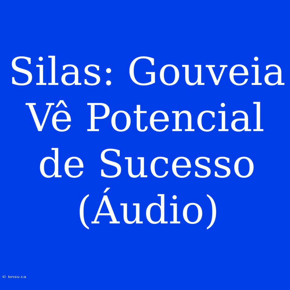 Silas: Gouveia Vê Potencial De Sucesso (Áudio)