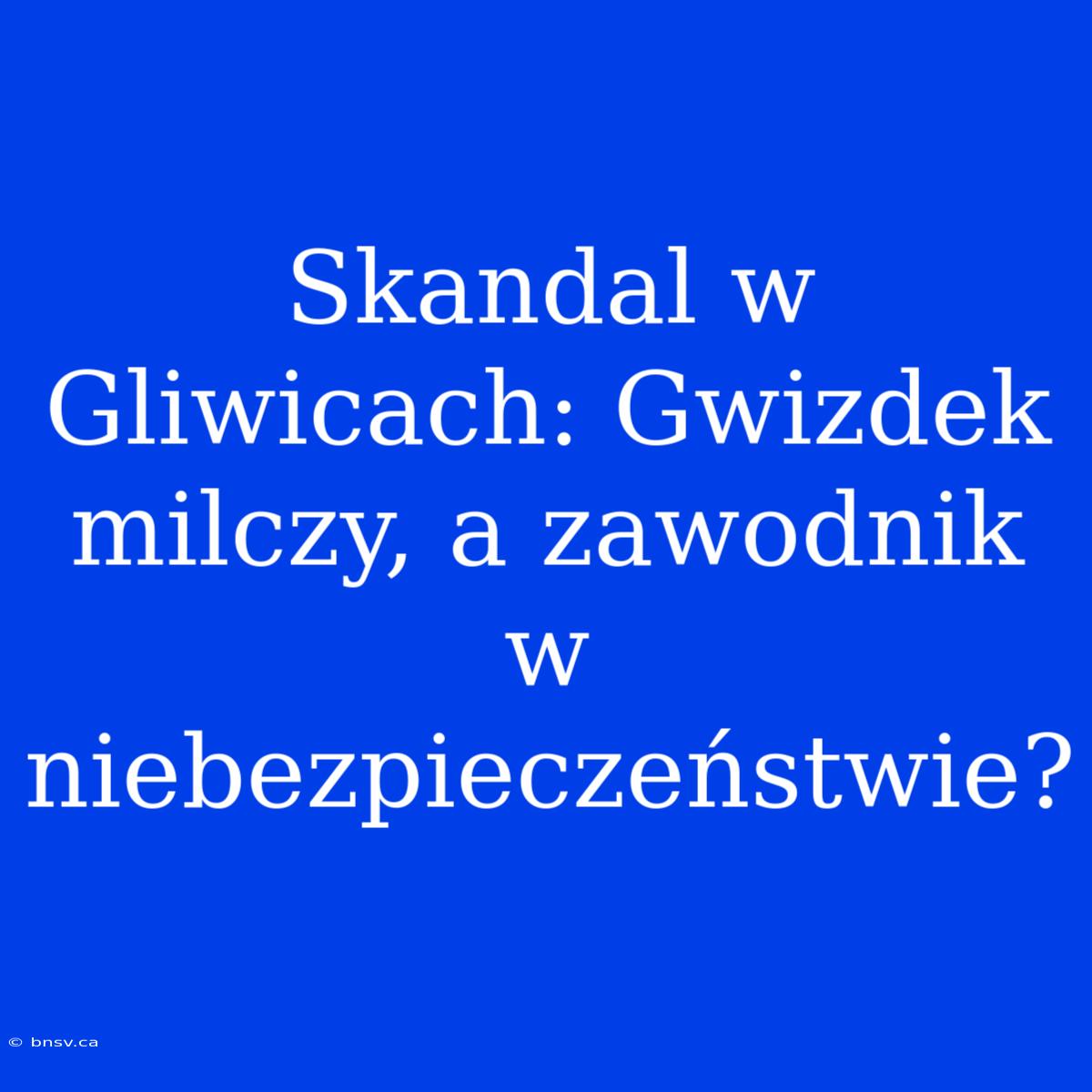 Skandal W Gliwicach: Gwizdek Milczy, A Zawodnik W Niebezpieczeństwie?