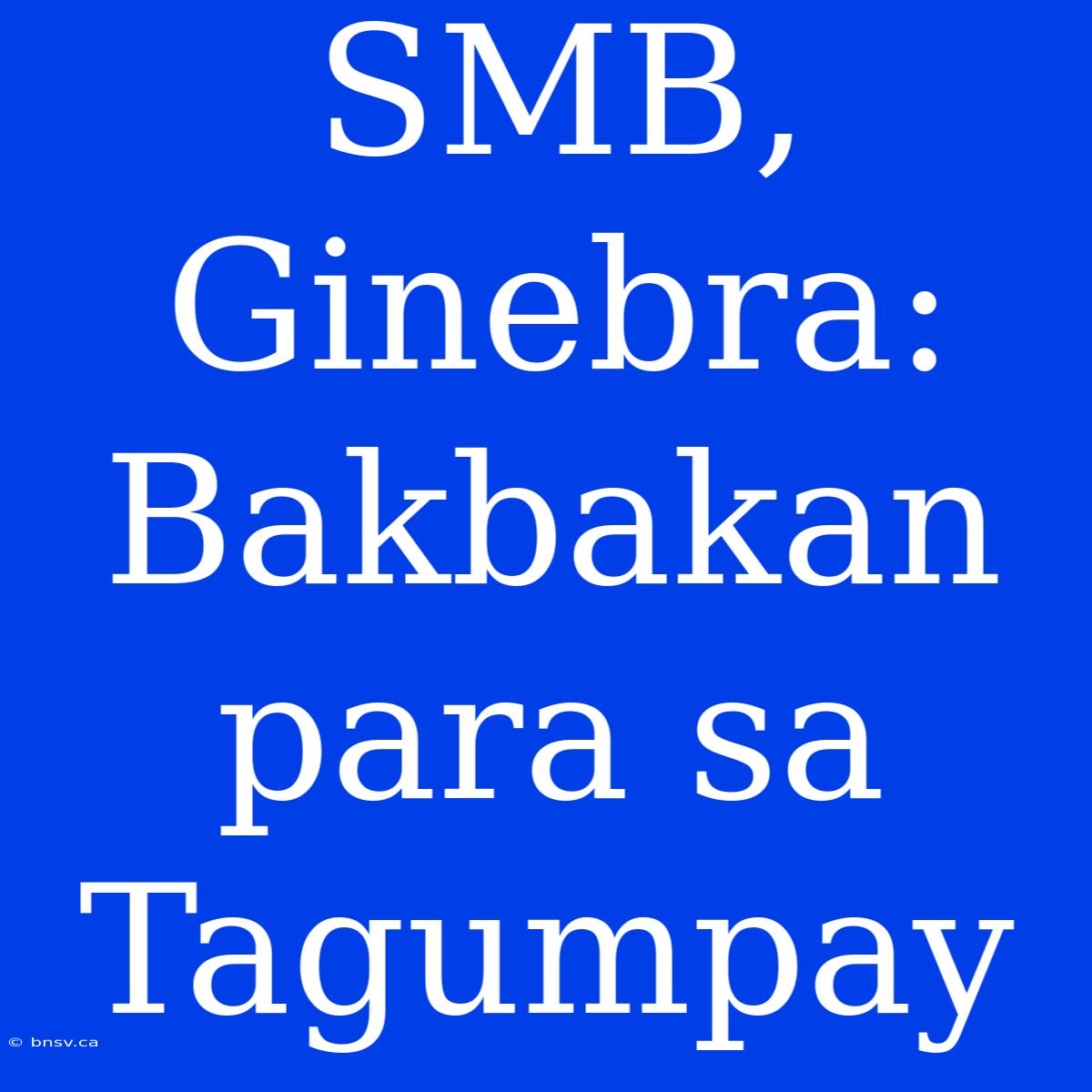 SMB, Ginebra: Bakbakan Para Sa Tagumpay