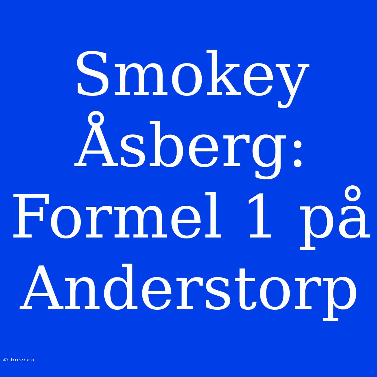 Smokey Åsberg: Formel 1 På Anderstorp