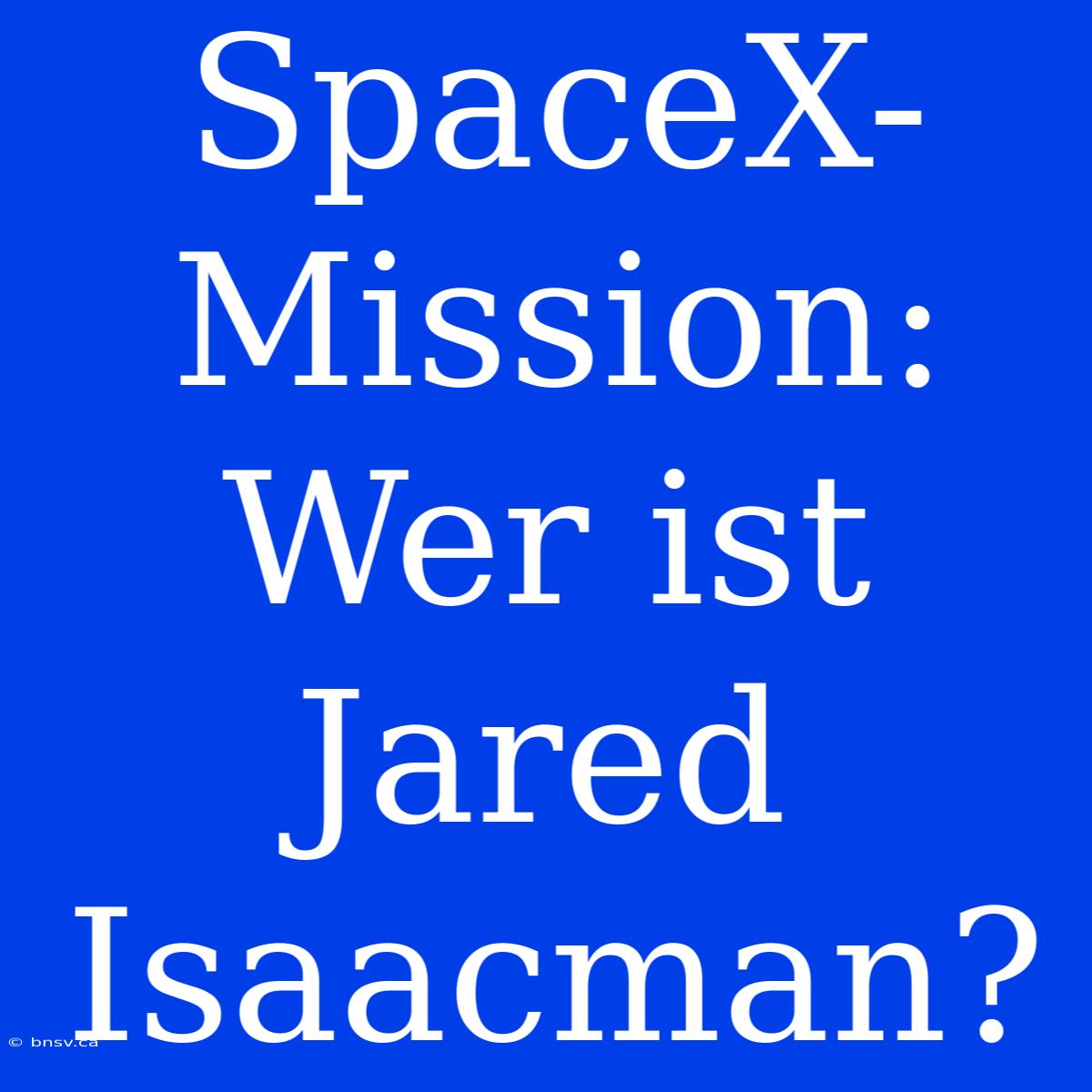 SpaceX-Mission: Wer Ist Jared Isaacman?