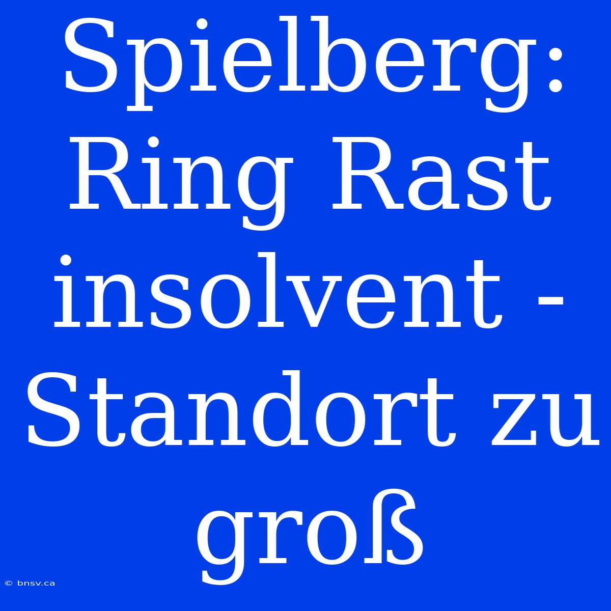 Spielberg: Ring Rast Insolvent - Standort Zu Groß