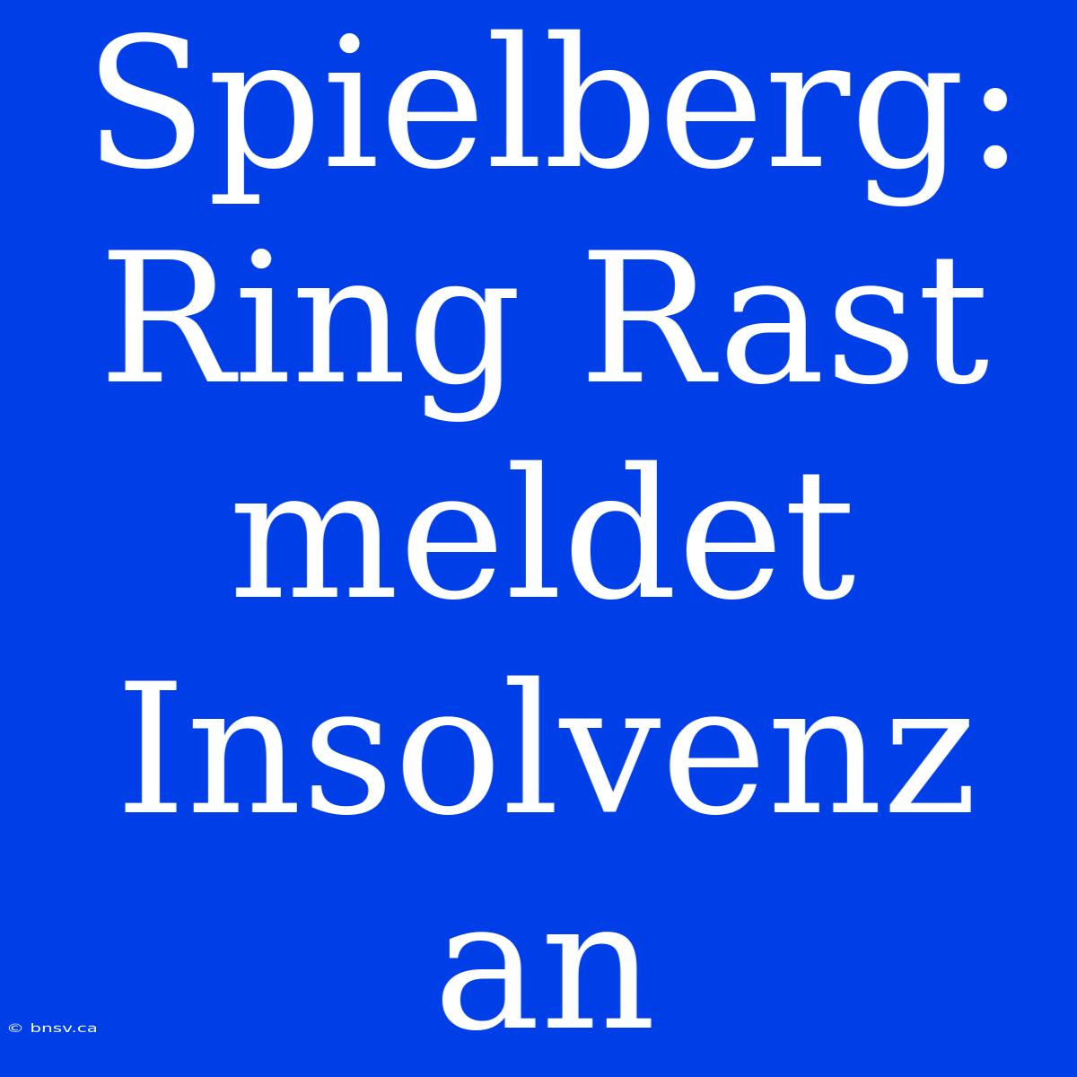 Spielberg: Ring Rast Meldet Insolvenz An