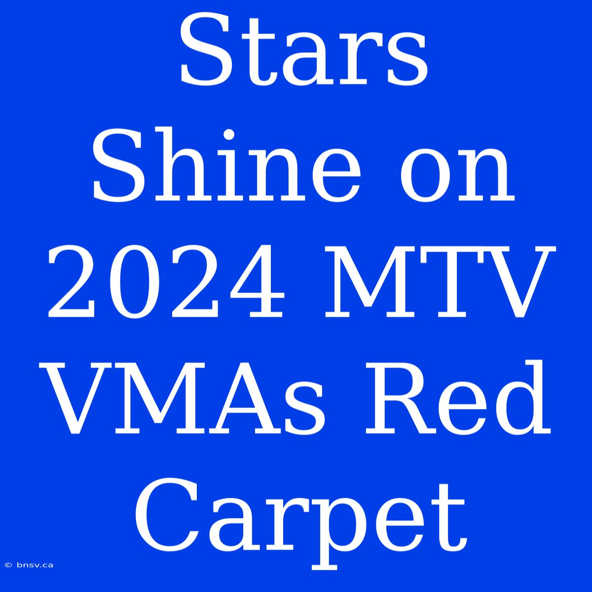 Stars Shine On 2024 MTV VMAs Red Carpet