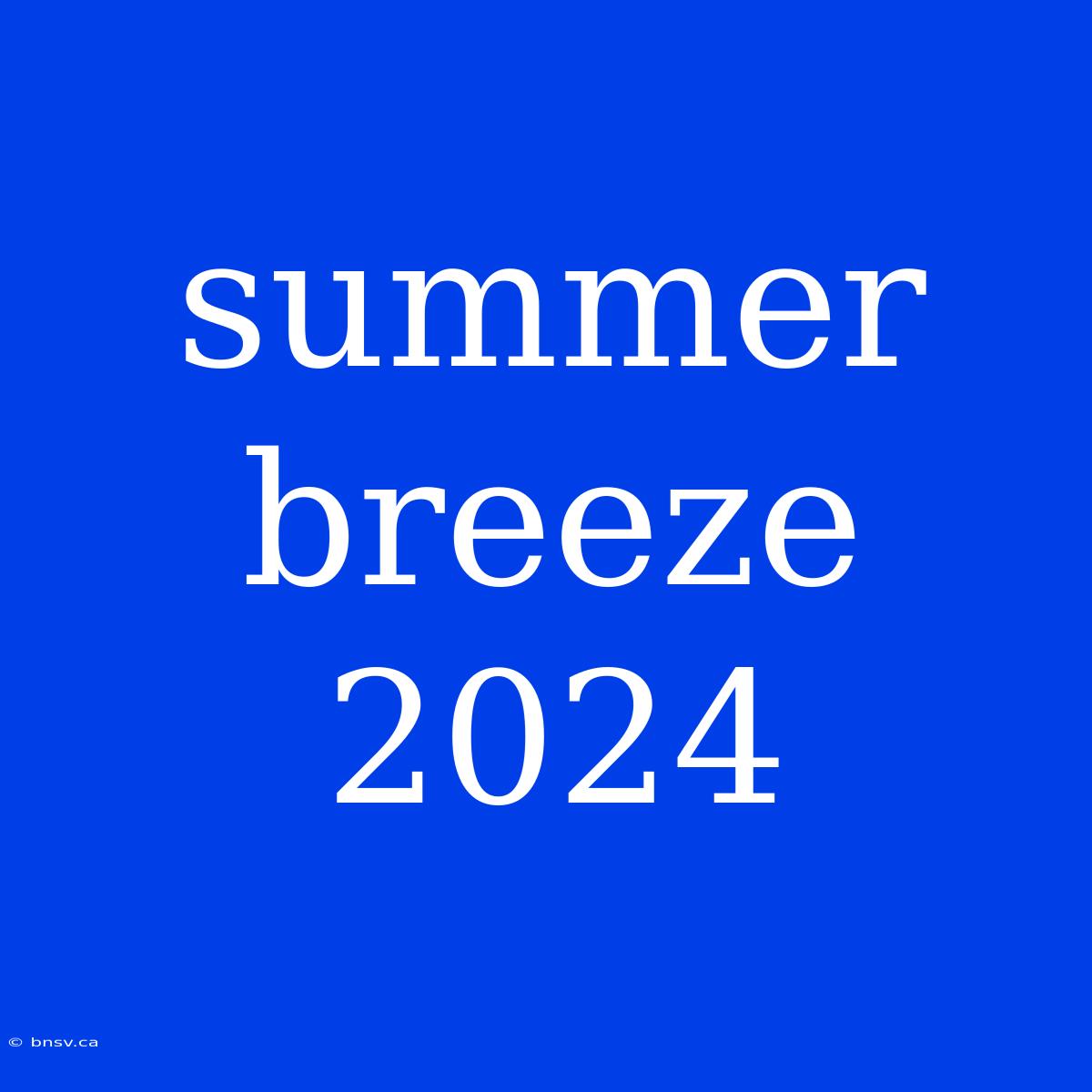 Summer Breeze 2024