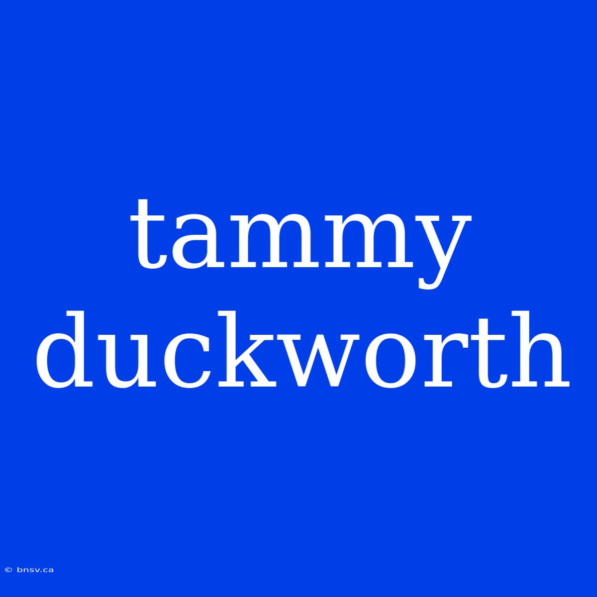 Tammy Duckworth