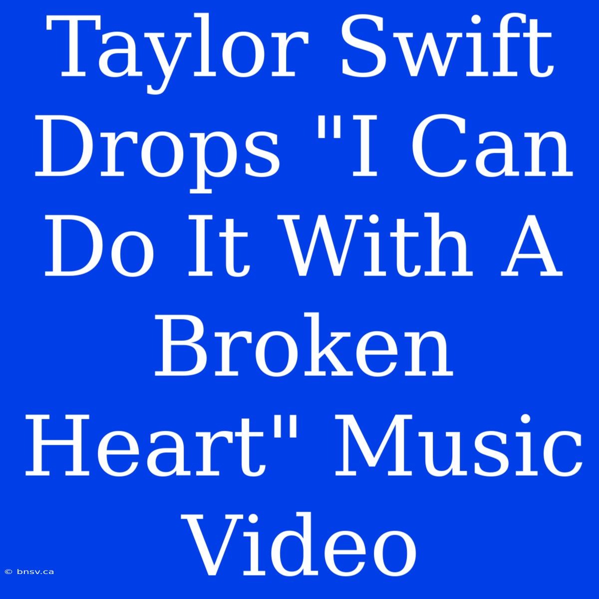 Taylor Swift Drops 