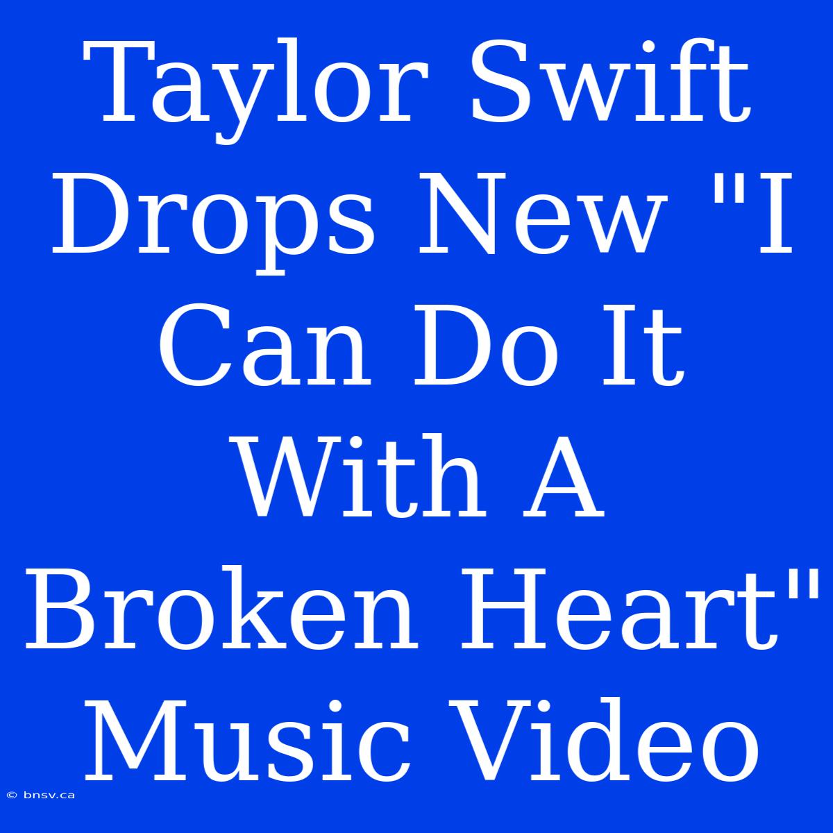 Taylor Swift Drops New 