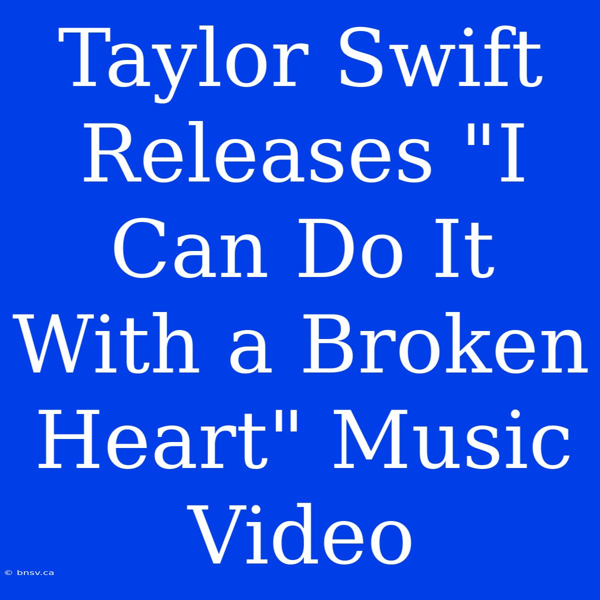 Taylor Swift Releases 