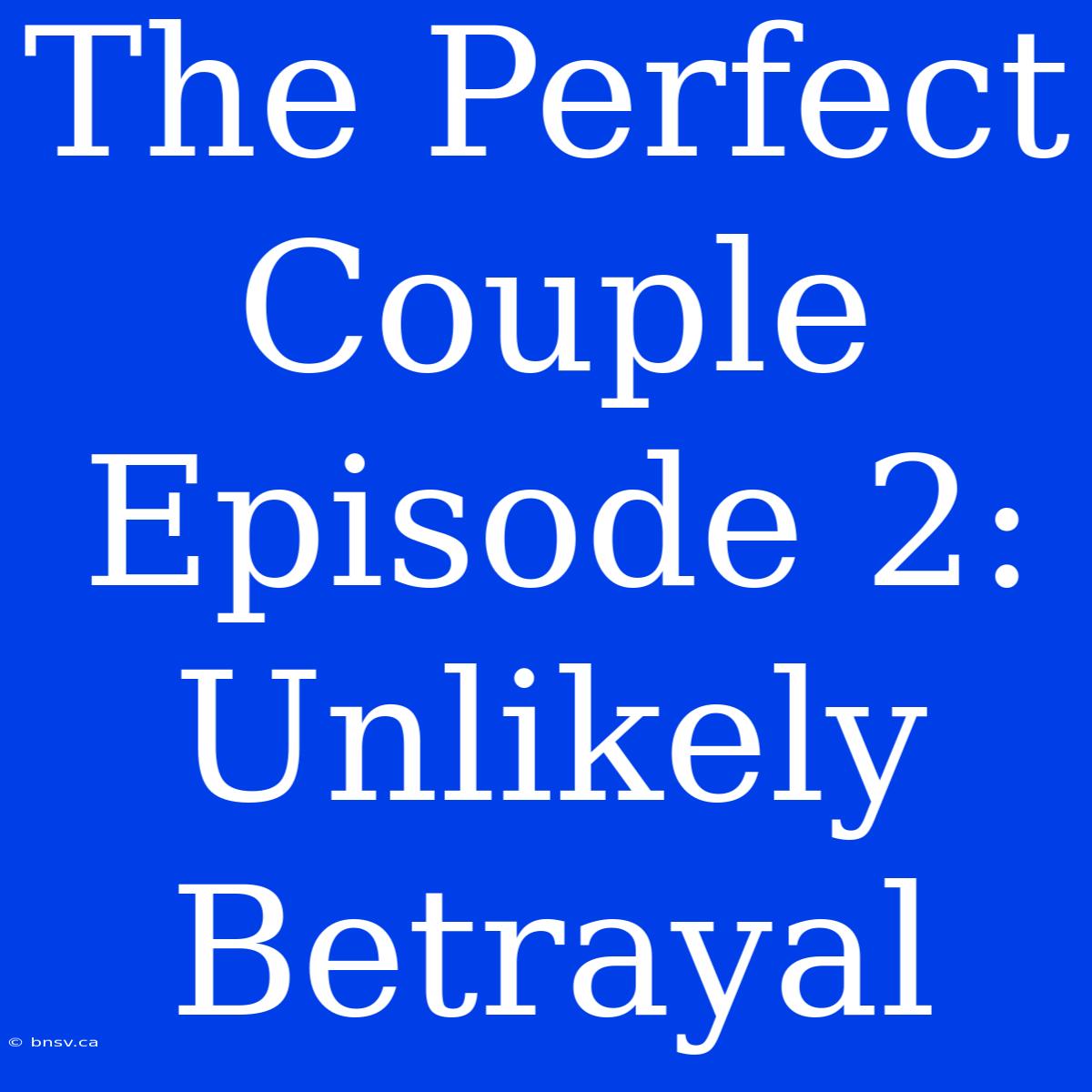 The Perfect Couple Episode 2: Unlikely Betrayal