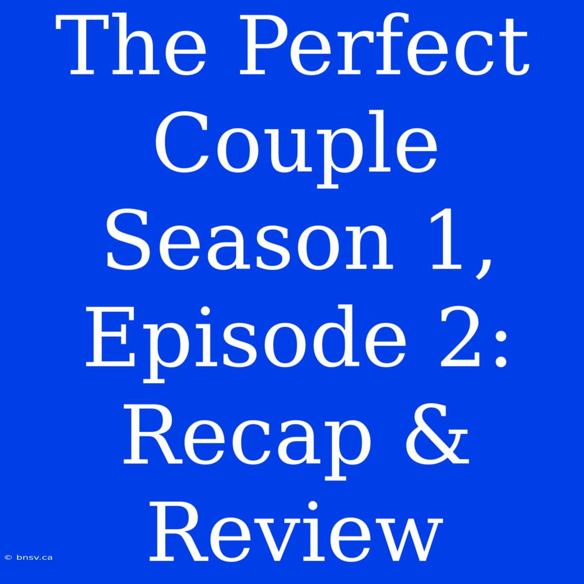 The Perfect Couple Season 1, Episode 2: Recap & Review