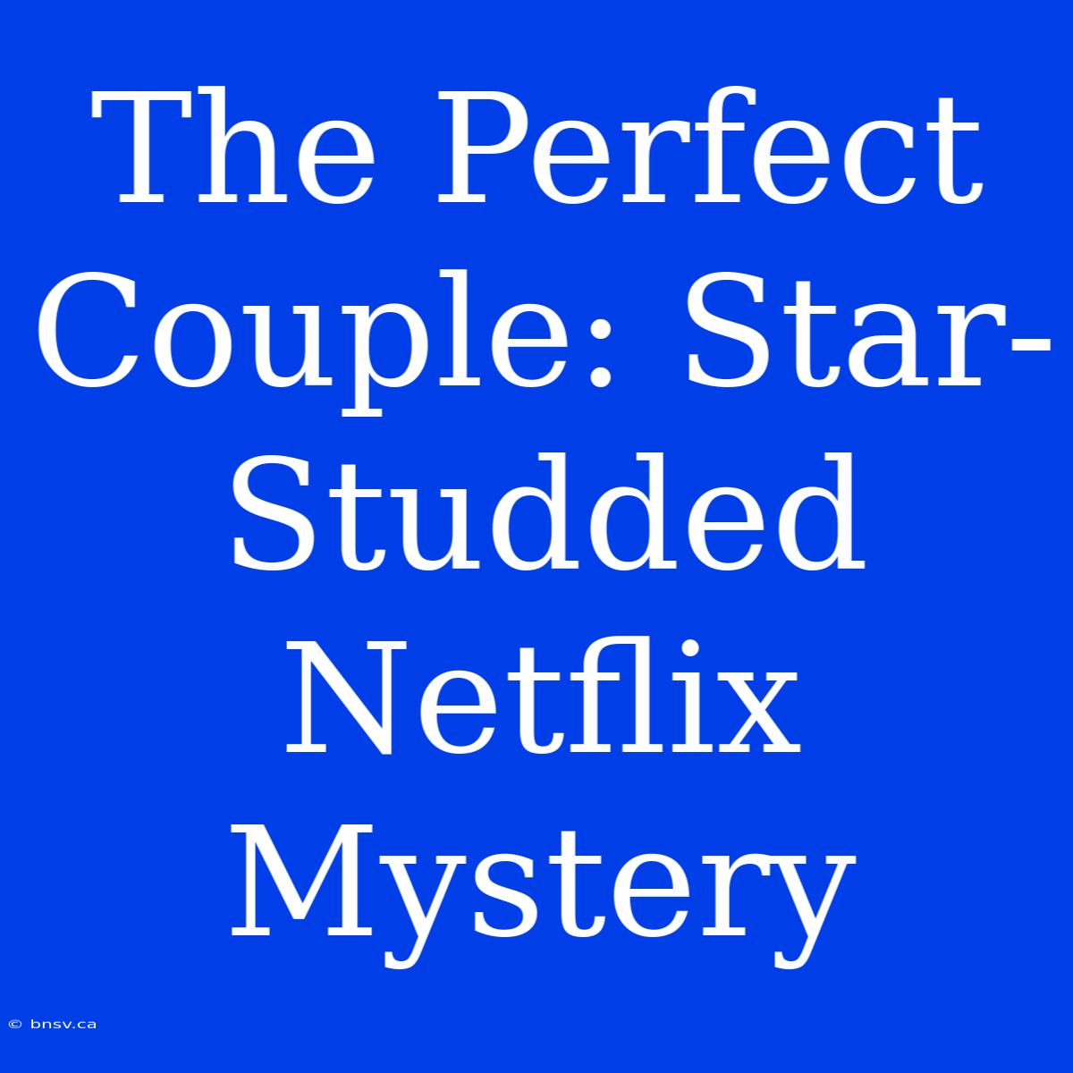 The Perfect Couple: Star-Studded Netflix Mystery