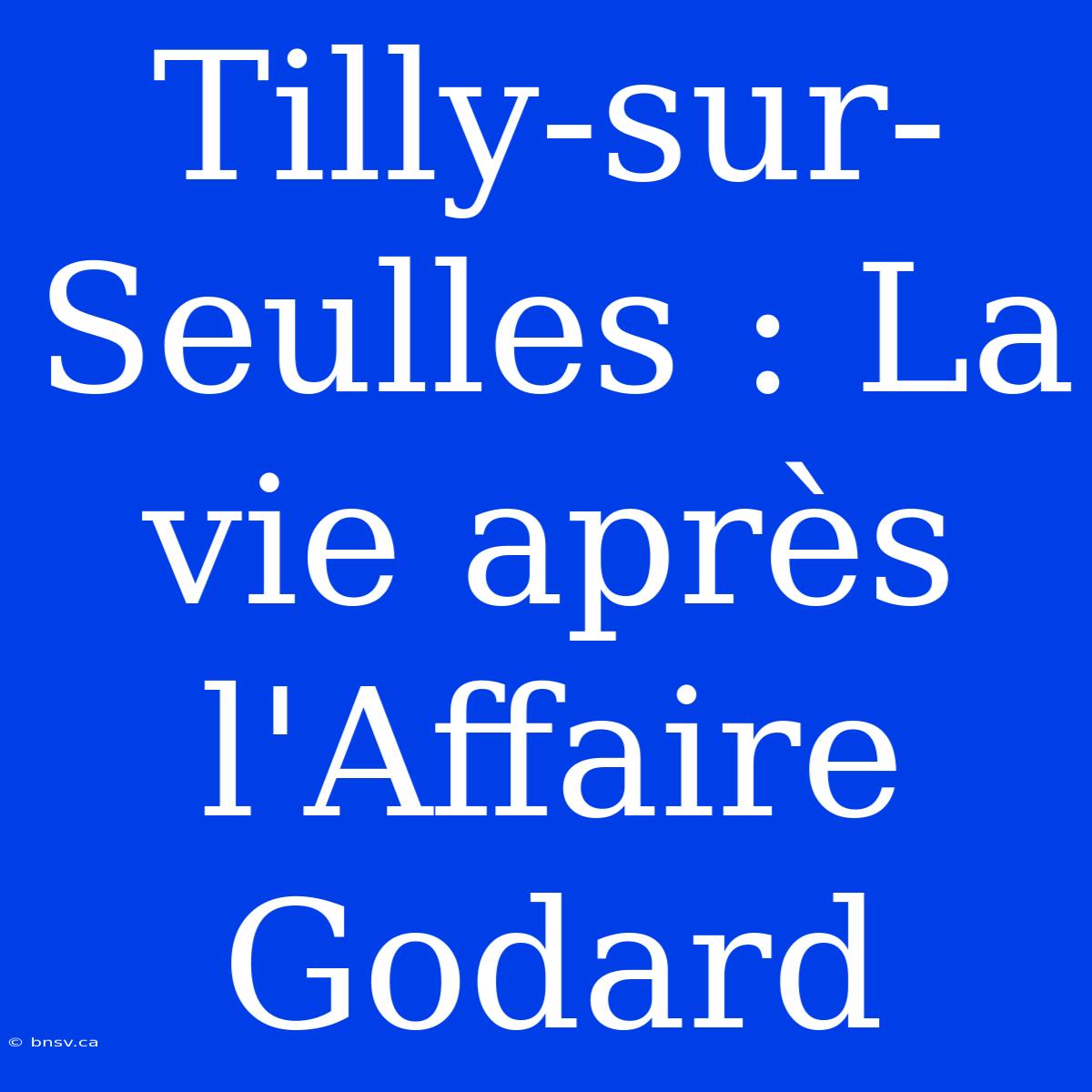 Tilly-sur-Seulles : La Vie Après L'Affaire Godard