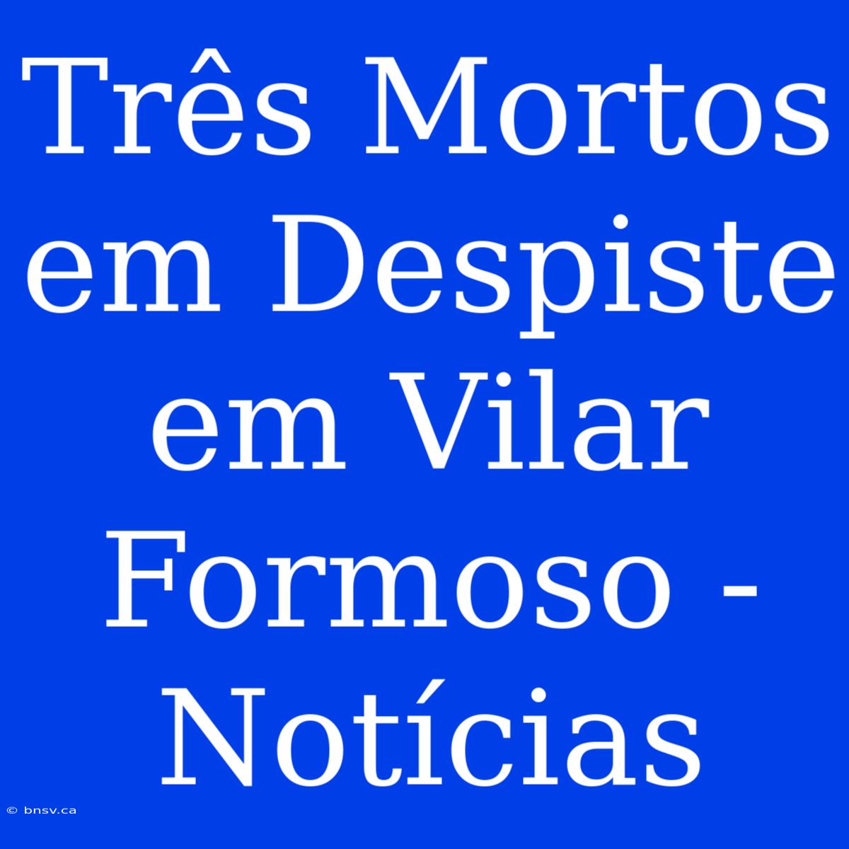 Três Mortos Em Despiste Em Vilar Formoso - Notícias