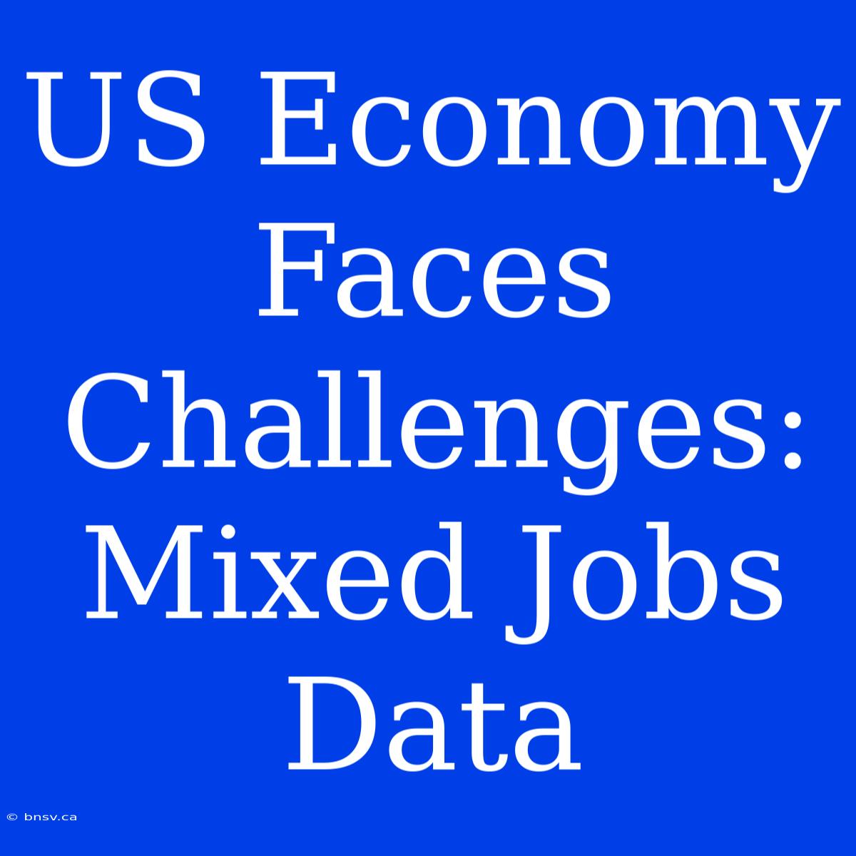 US Economy Faces Challenges: Mixed Jobs Data