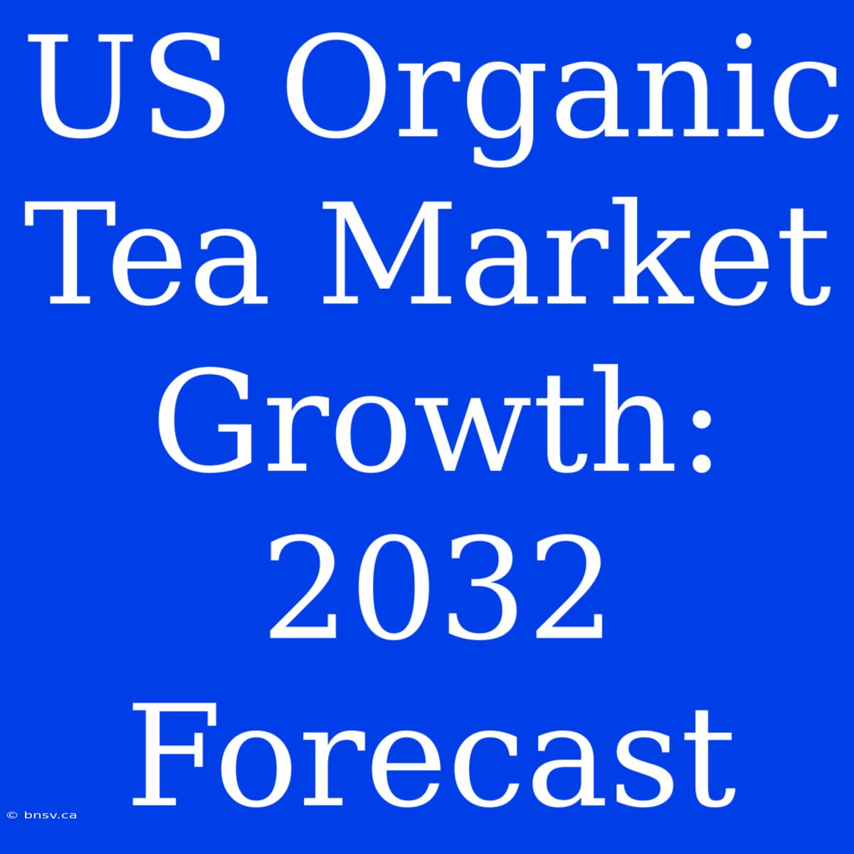 US Organic Tea Market Growth: 2032 Forecast