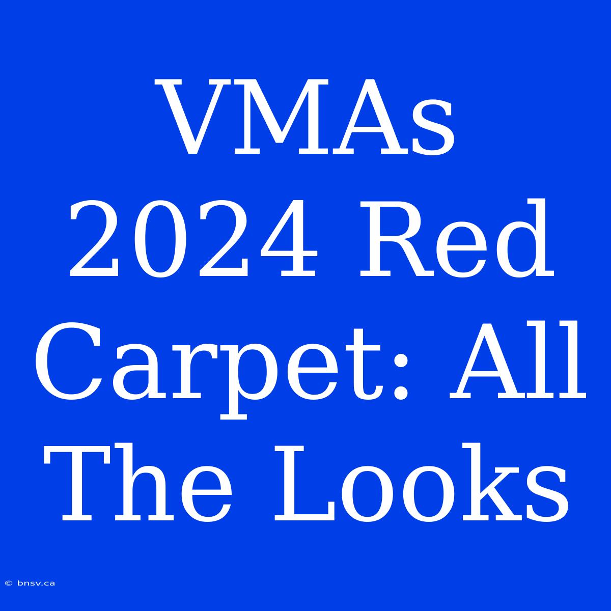 VMAs 2024 Red Carpet: All The Looks