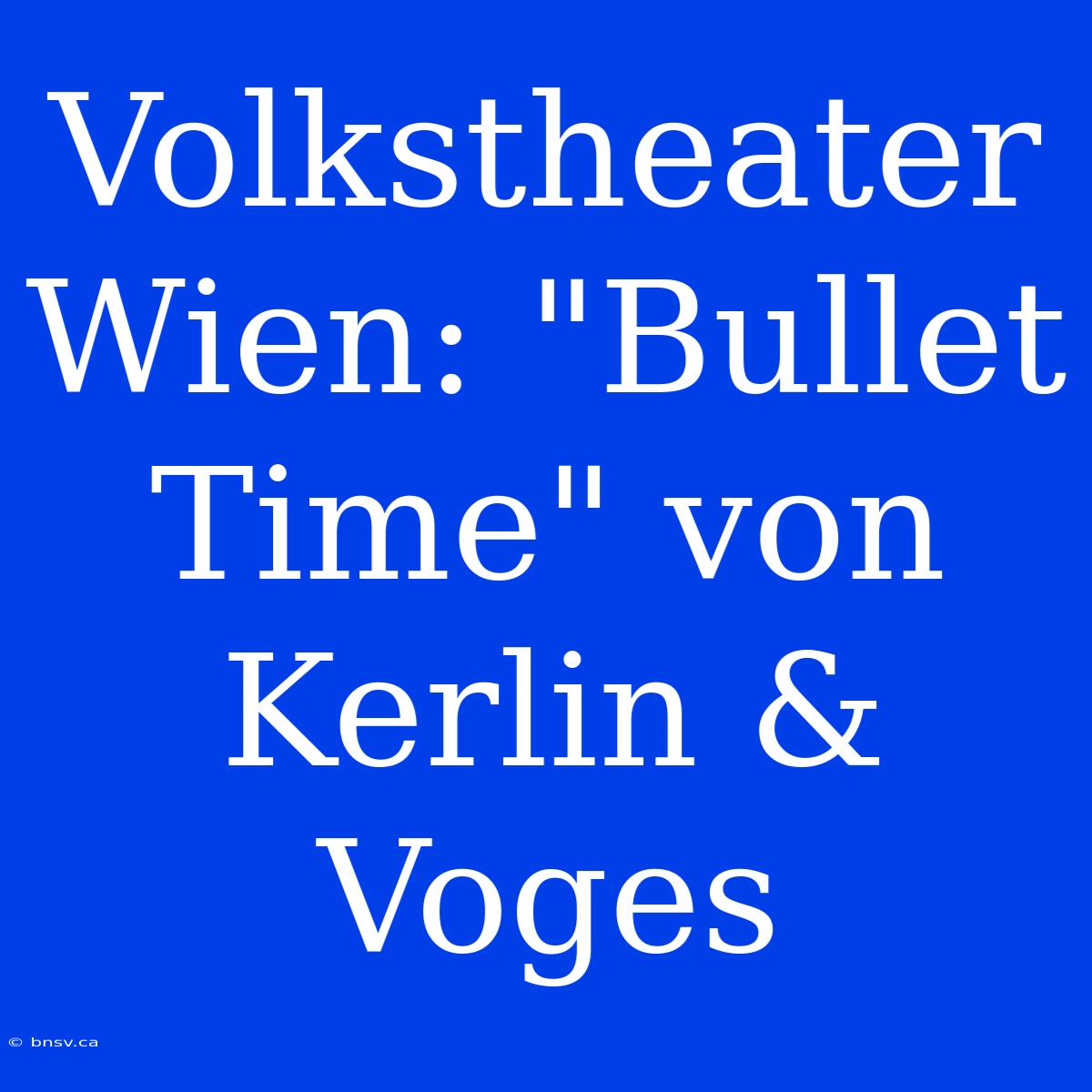 Volkstheater Wien: 