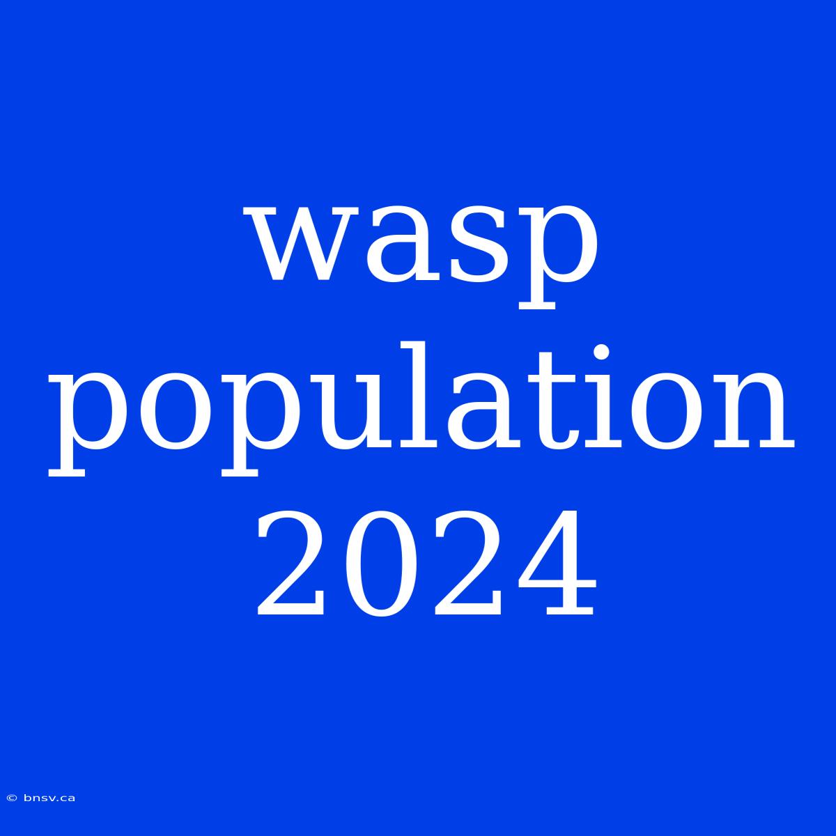 Wasp Population 2024