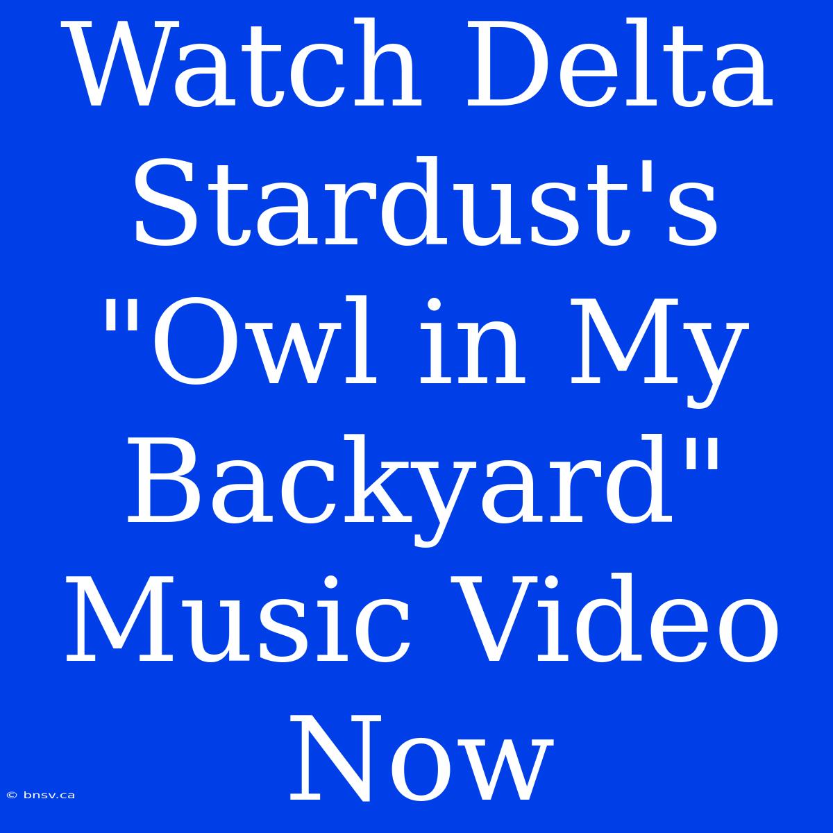 Watch Delta Stardust's 