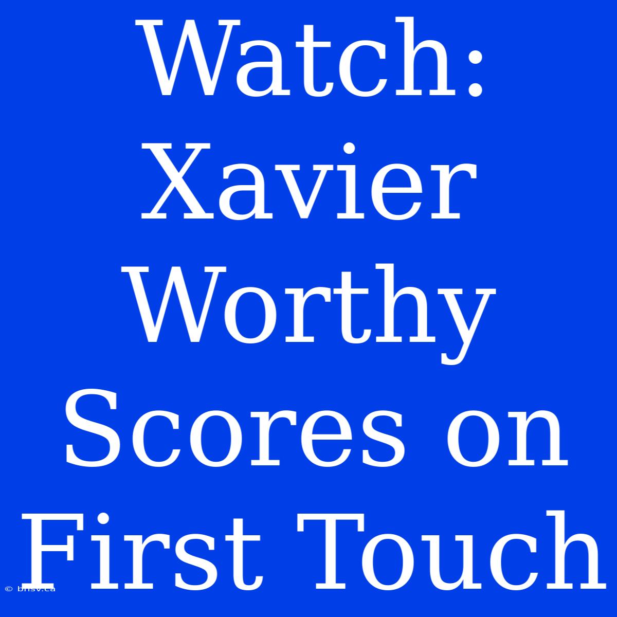 Watch: Xavier Worthy Scores On First Touch