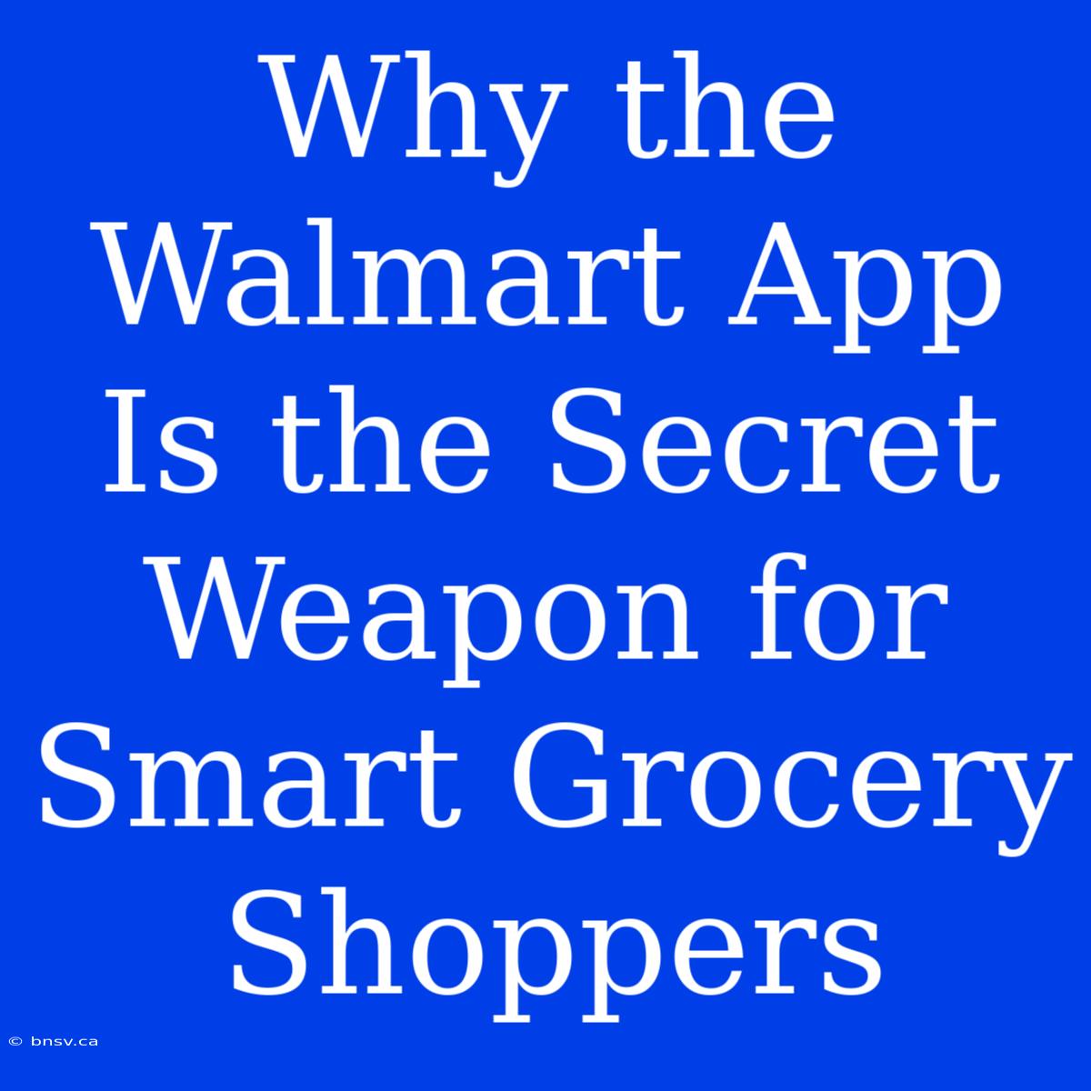 Why The Walmart App Is The Secret Weapon For Smart Grocery Shoppers