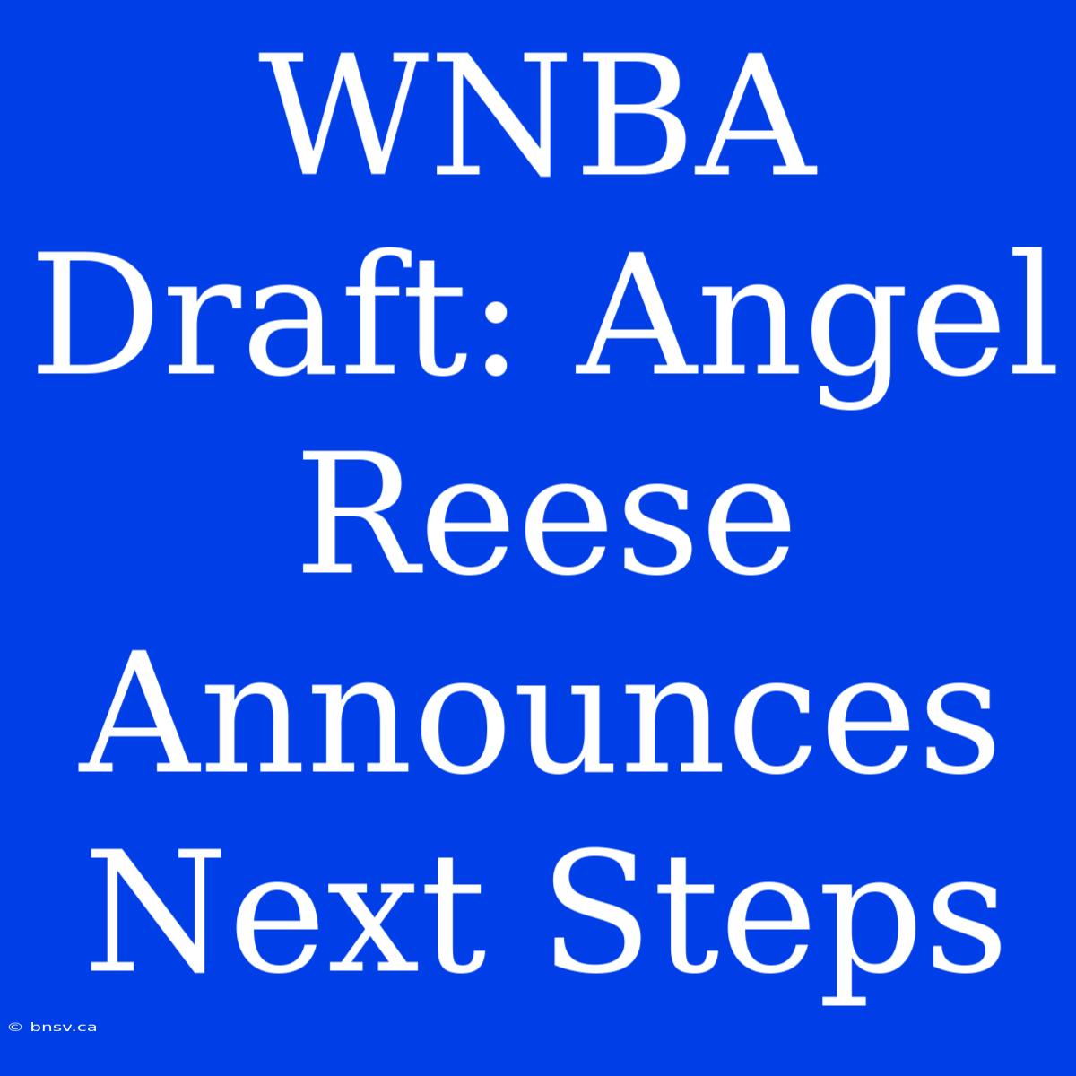 WNBA Draft: Angel Reese Announces Next Steps