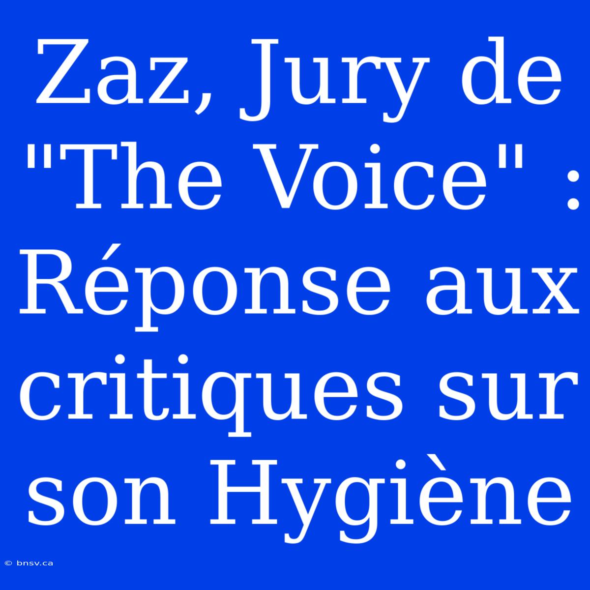 Zaz, Jury De 