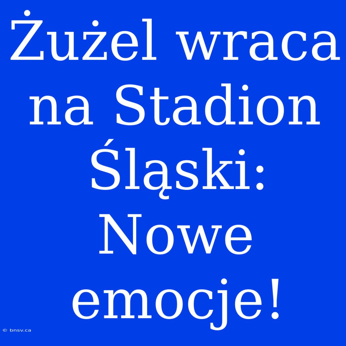 Żużel Wraca Na Stadion Śląski: Nowe Emocje!